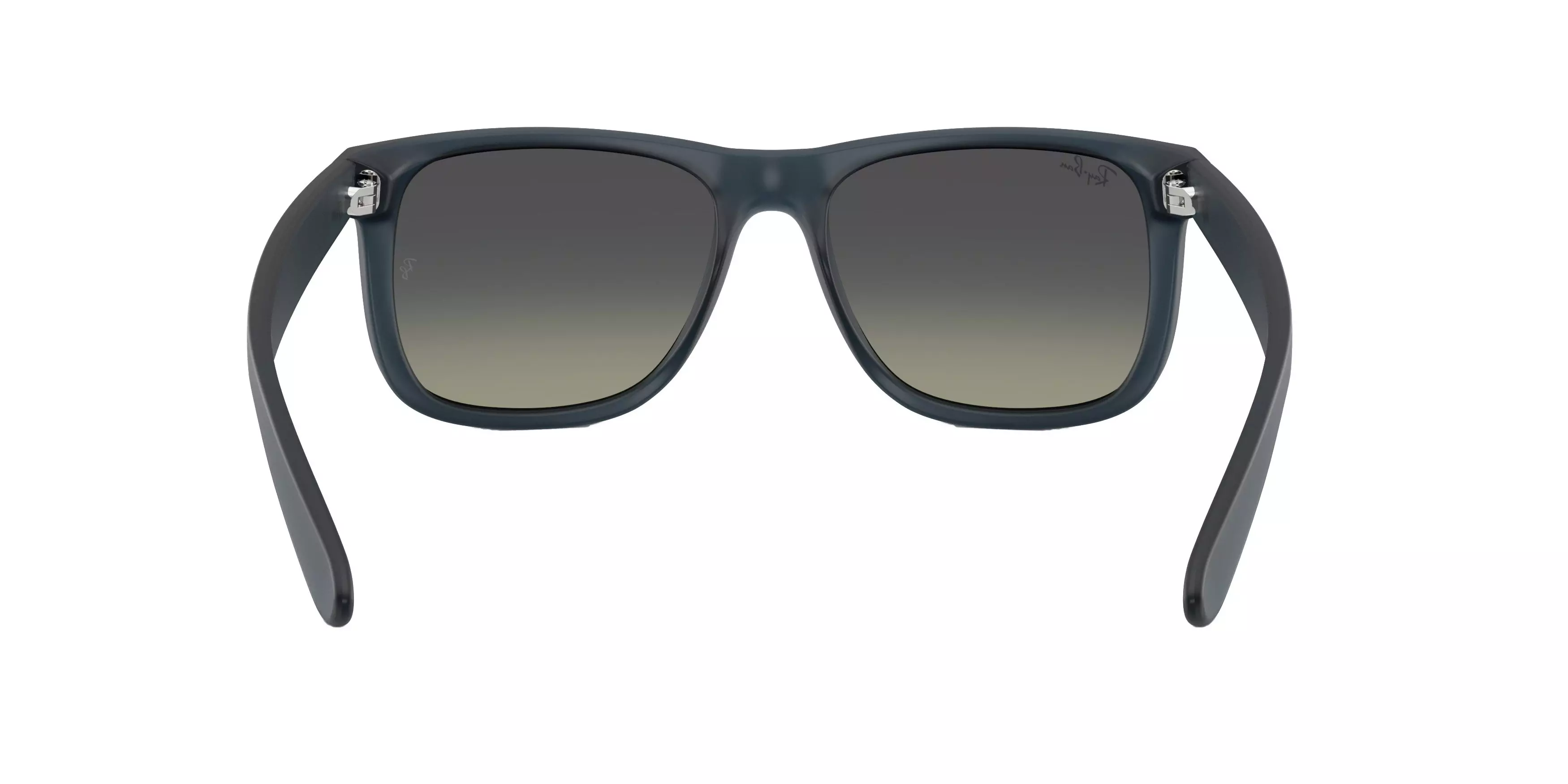 Ray-Ban Justin Classic Grey Gradient Sunglasses - Rubber Blue - BLUE/GREY