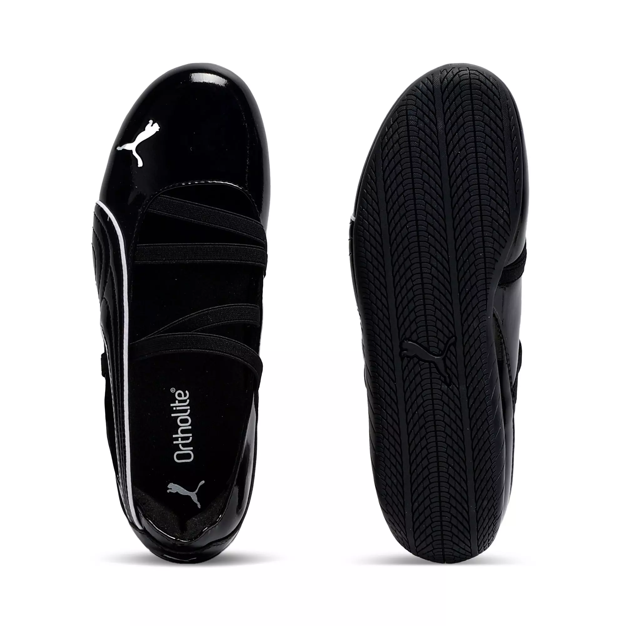 PUMA Speedcat Ballet Glossy "Black" Grade School Girls' Shoe - BLACK