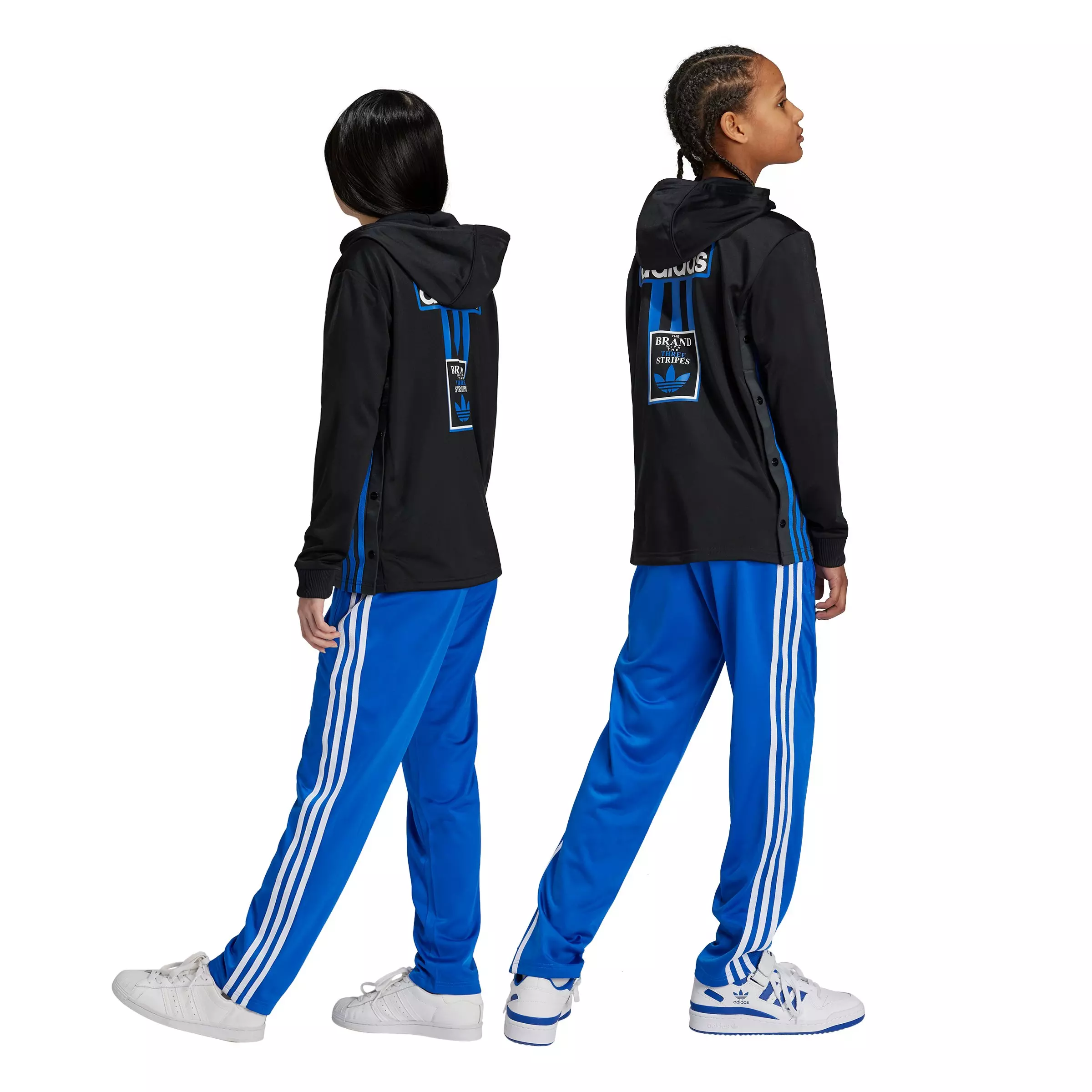 adidas Originals Big Kids' Adicolor Firebird Tracksuit Bottoms - Blue - BLUE