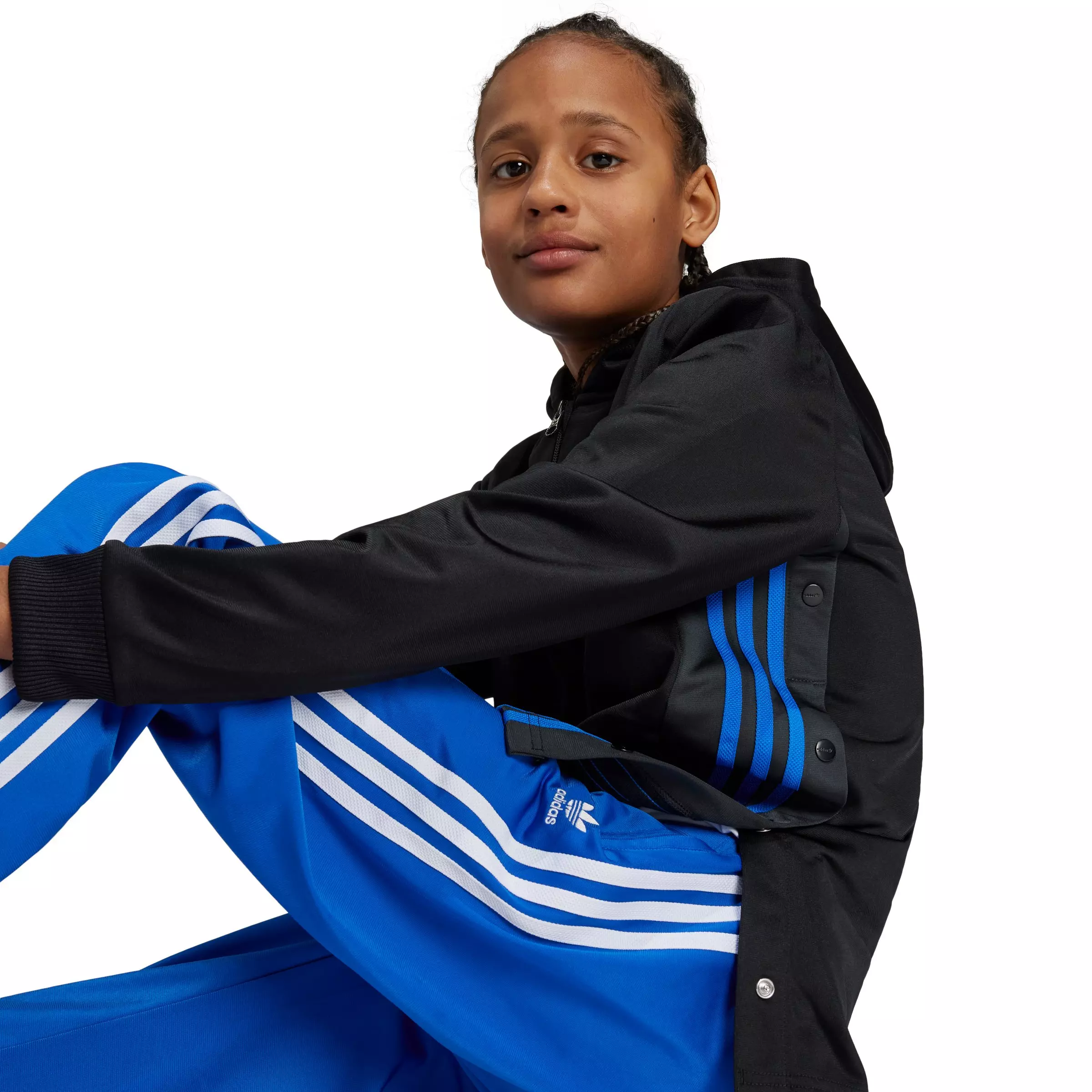 adidas Originals Big Kids' Adicolor Firebird Tracksuit Bottoms - Blue - BLUE