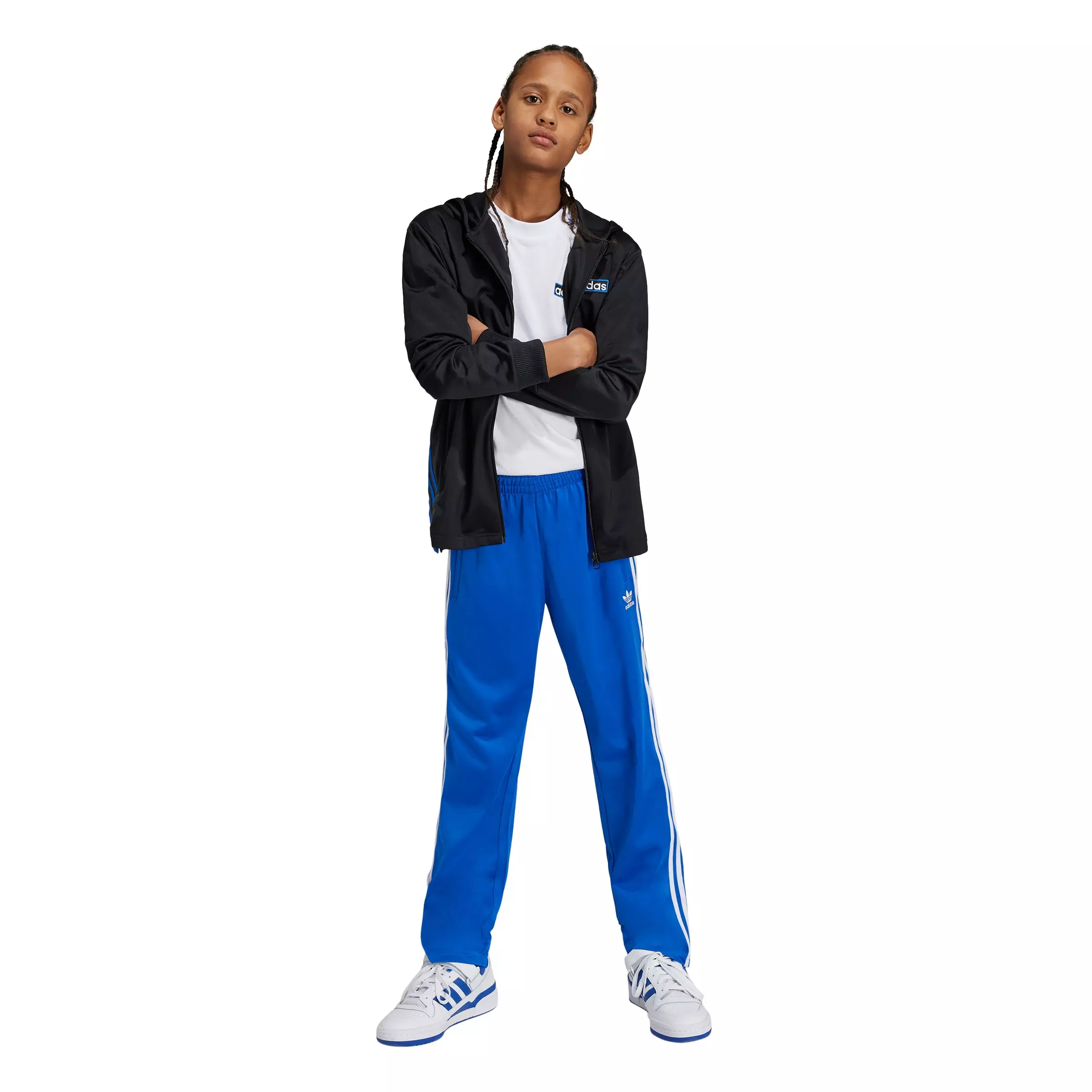 adidas Originals Big Kids' Adicolor Firebird Tracksuit Bottoms - Blue - BLUE