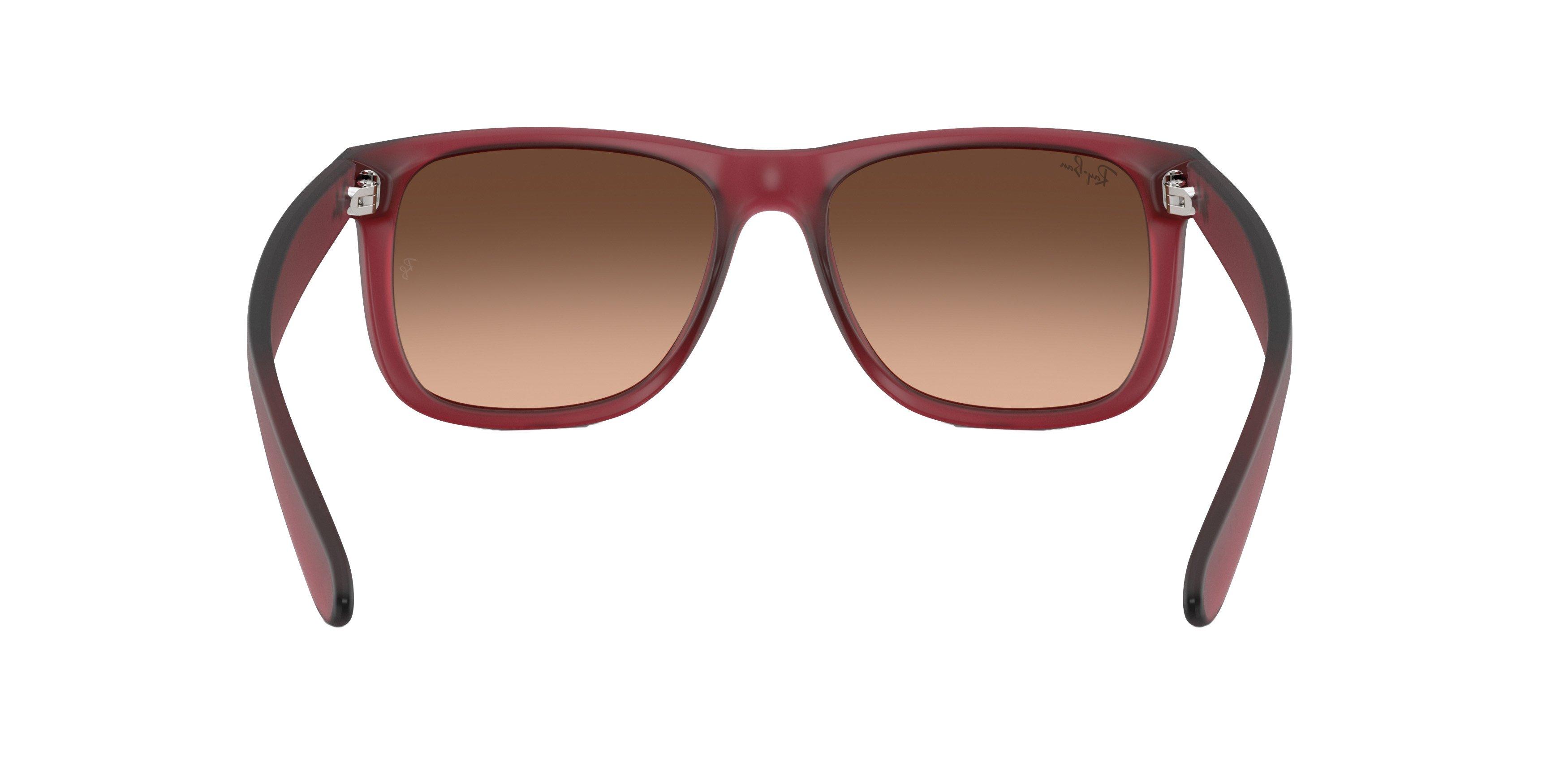 Ray-Ban Justin Classic Brown Pink Gradient Sunglasses - Rubber Violet - PURPLE/BROWN PINK Thumbnail View 2