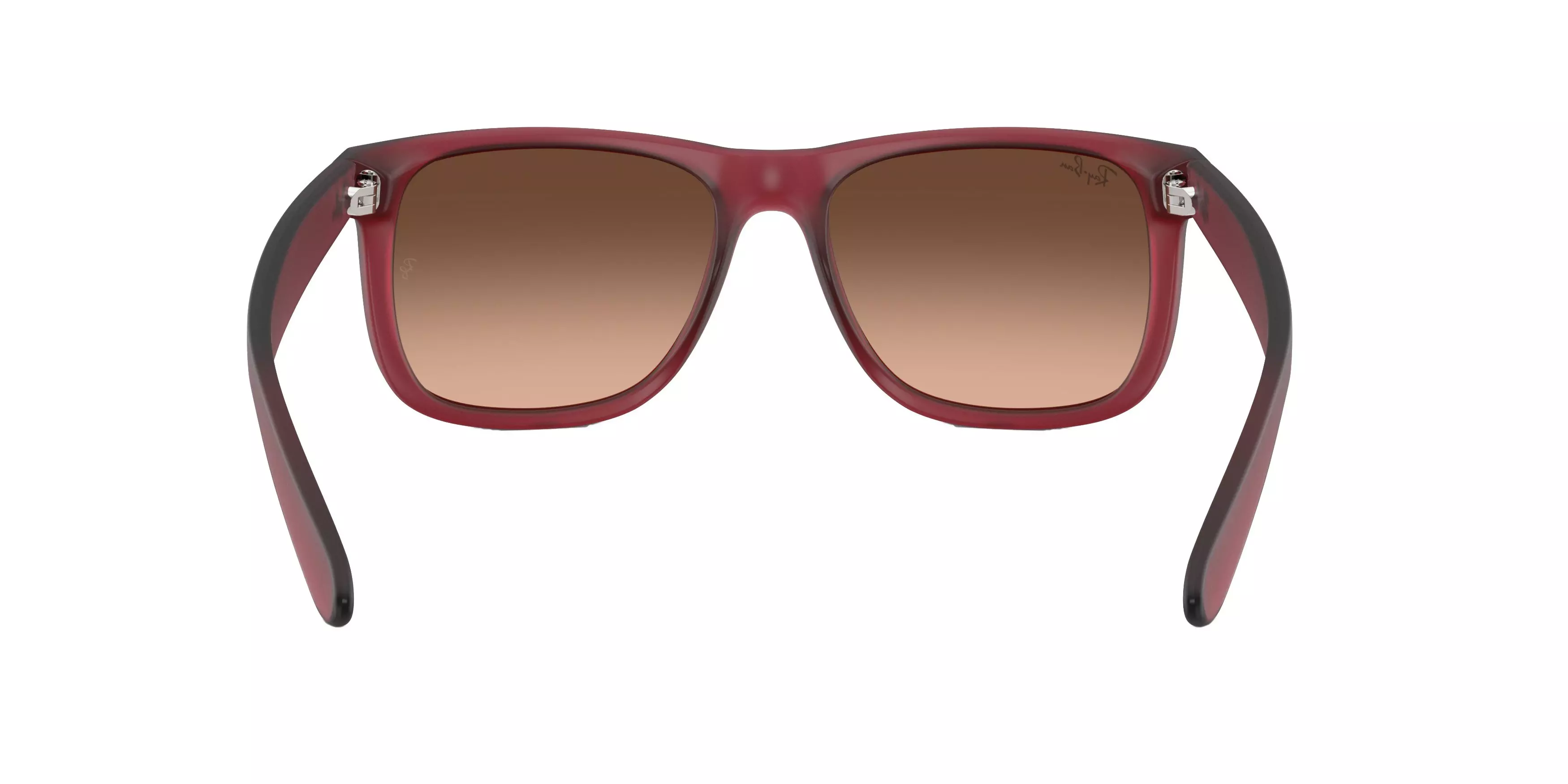 Ray-Ban Justin Classic Brown Pink Gradient Sunglasses - Rubber Violet - PURPLE/BROWN PINK