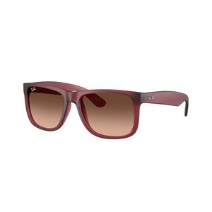 Ray-Ban Justin Classic Brown Pink Gradient Sunglasses - Rubber Violet