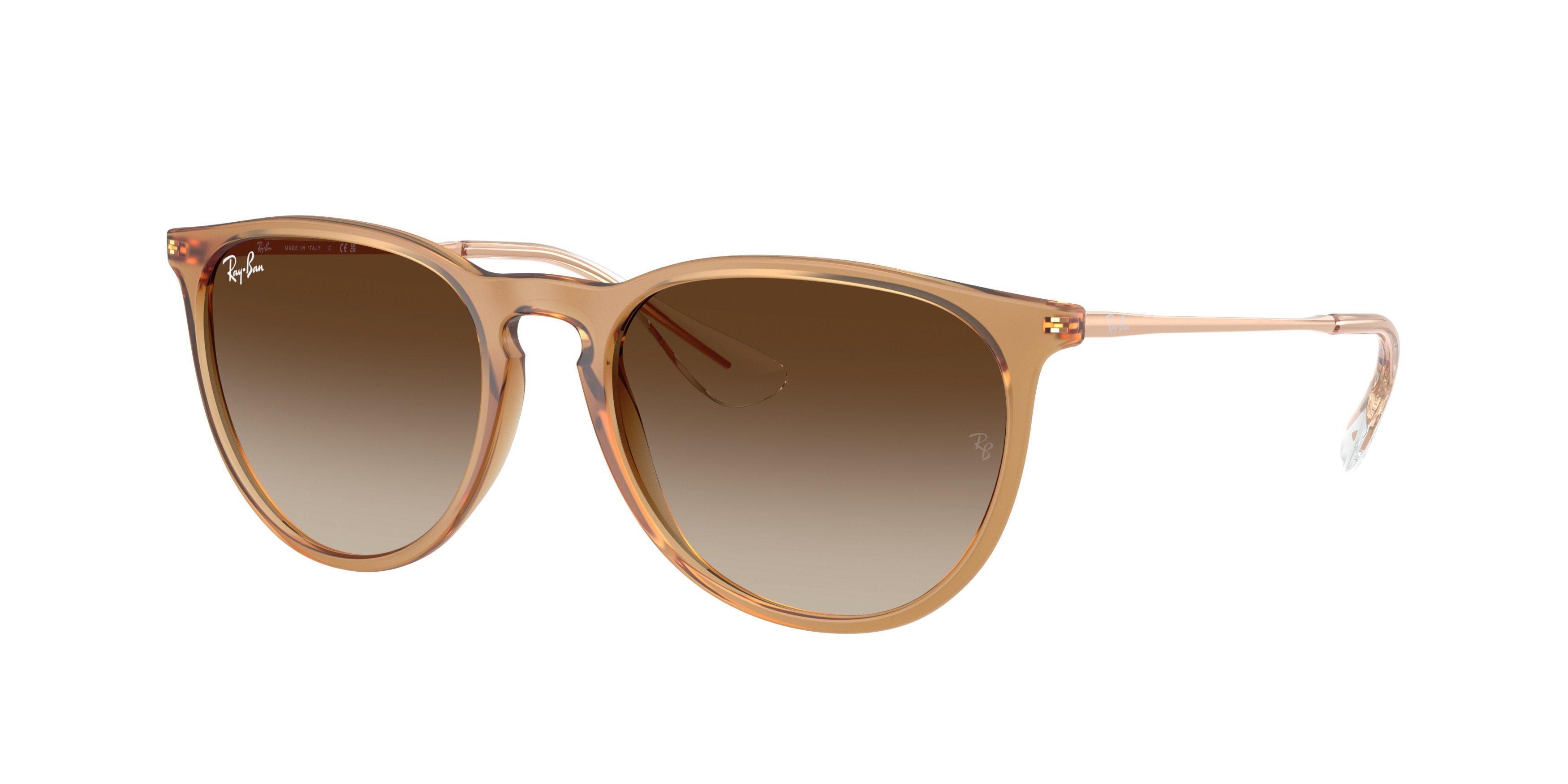 Ray-Ban Erika Brown Gradient Sunglasses - Rubber Beige - BROWN Thumbnail View 1
