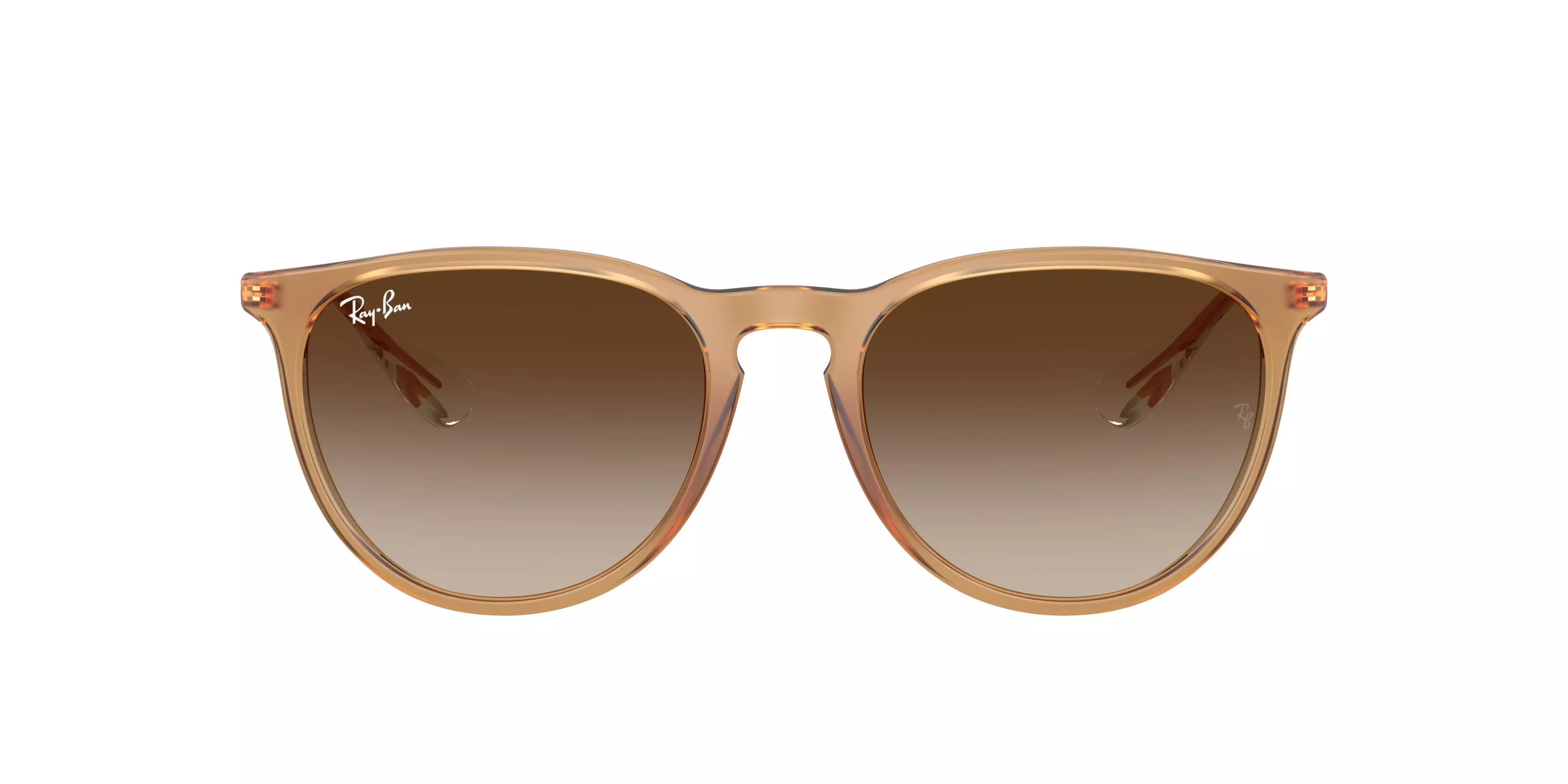 Ray-Ban Erika Brown Gradient Sunglasses - Rubber Beige - BROWN