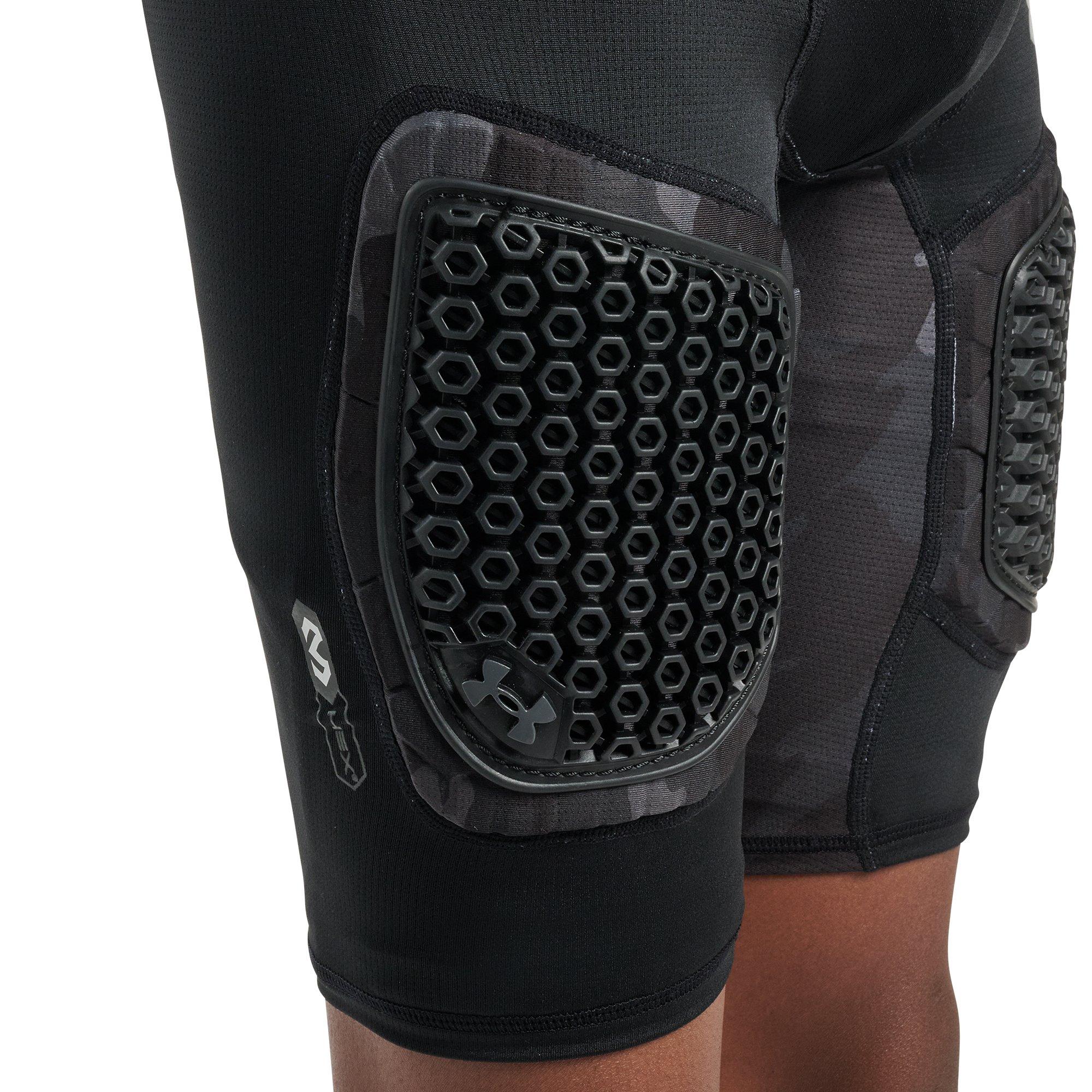 Under Armour Big Boys' Gameday Pro 5-Pad Football Girdle - Camo Black/Grey - CAMO BLACK/GREY
