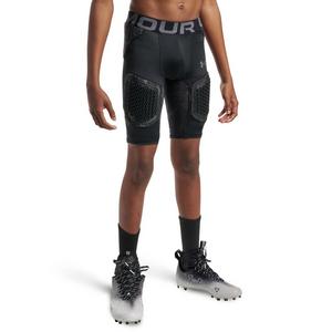Under Armour Big Boys' Gameday Pro 5-Pad Football Girdle - Camo Black/Grey - CAMO BLACK/GREY