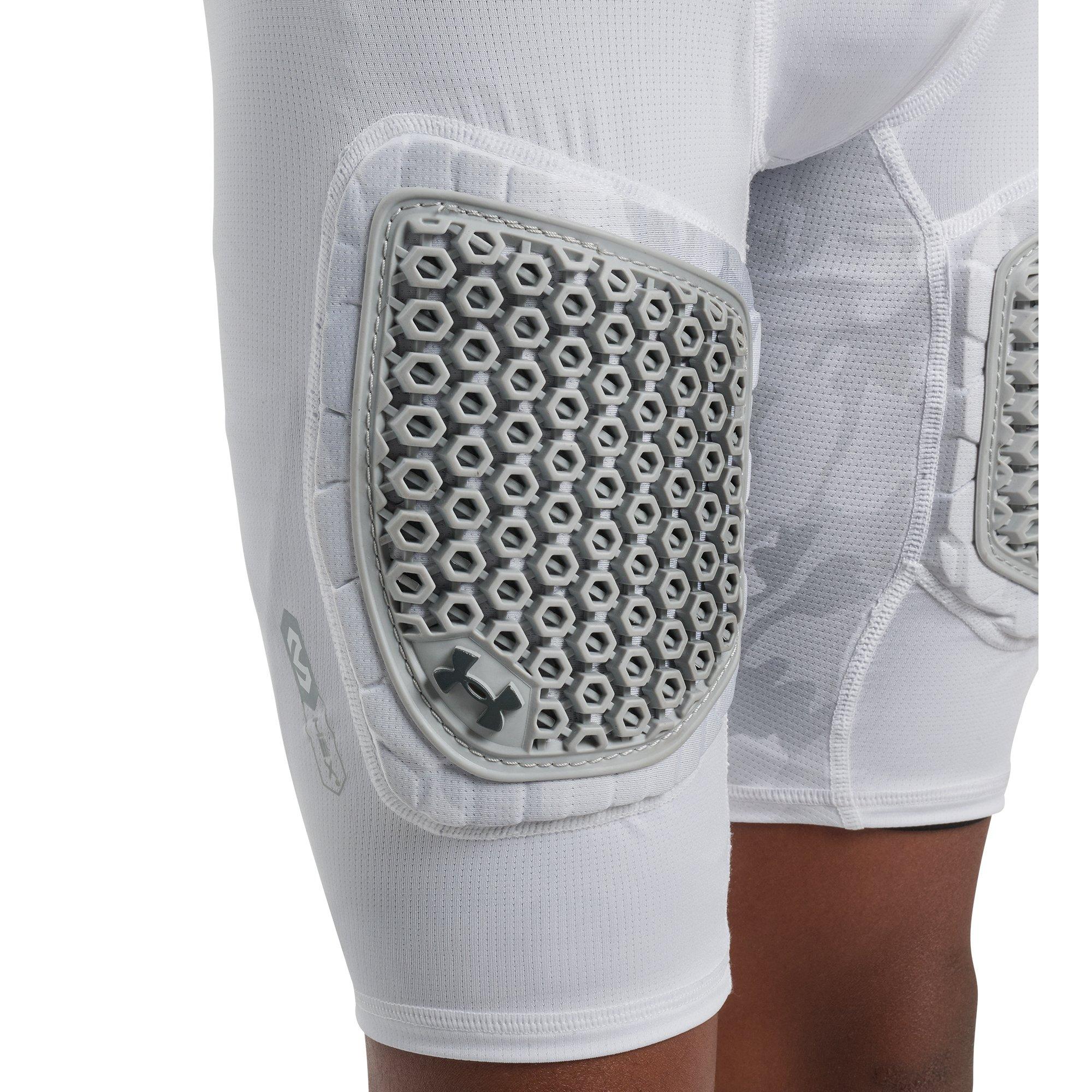 Under Armour Big Boys' Gameday Pro 5-Pad Football Girdle - Camo White/Grey - CAMO WHITE/GREY
