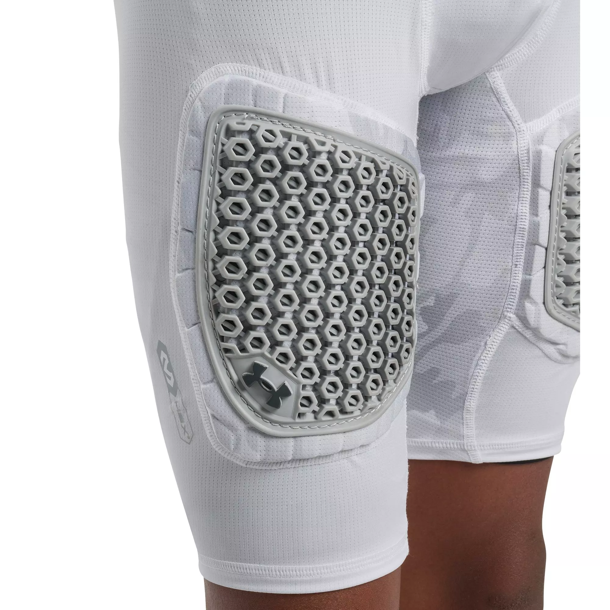 Under Armour Big Boys' Gameday Pro 5-Pad Football Girdle - Camo White/Grey - CAMO WHITE/GREY