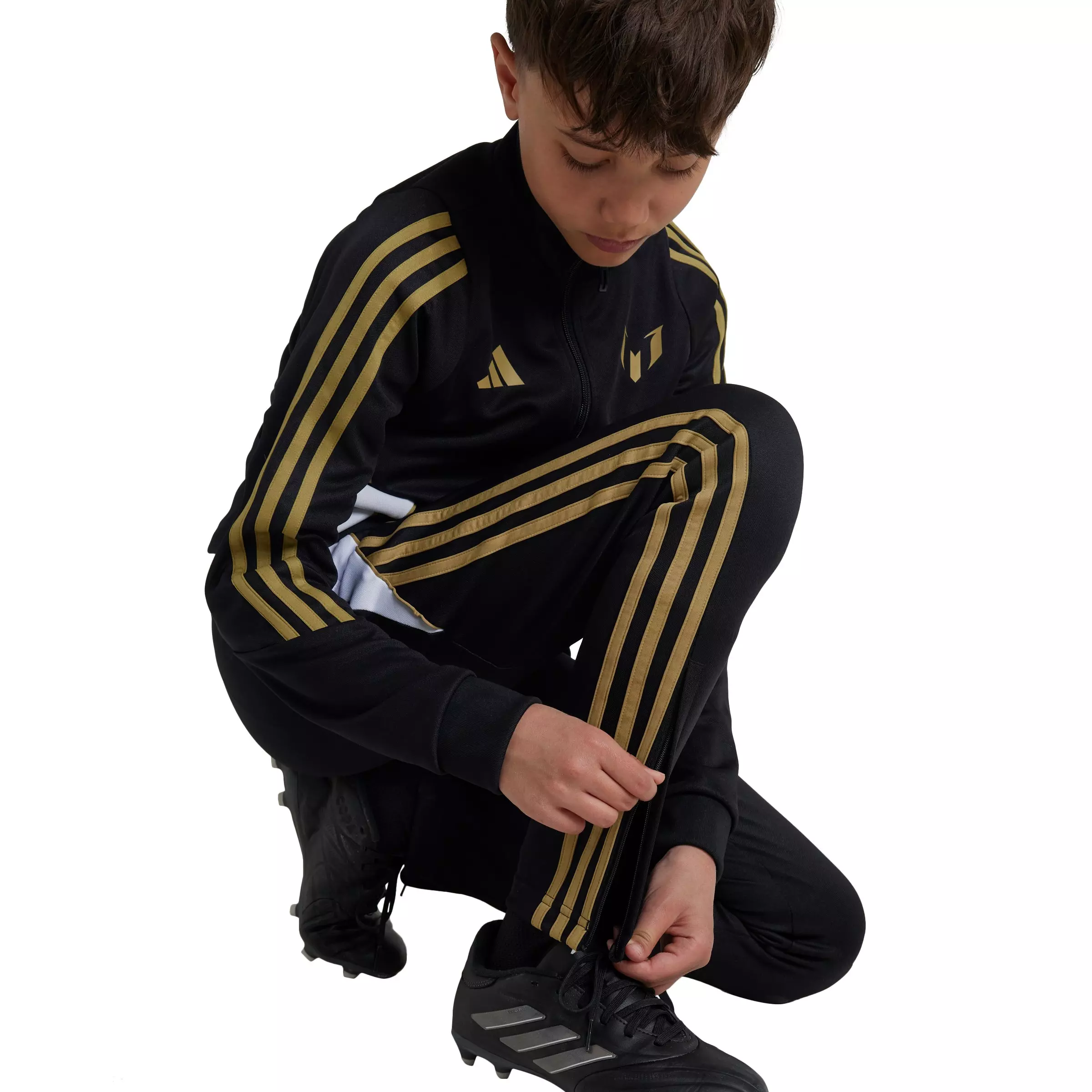 adidas Big Kids' Messi Training Tracksuit Bottoms - Black - BLACK
