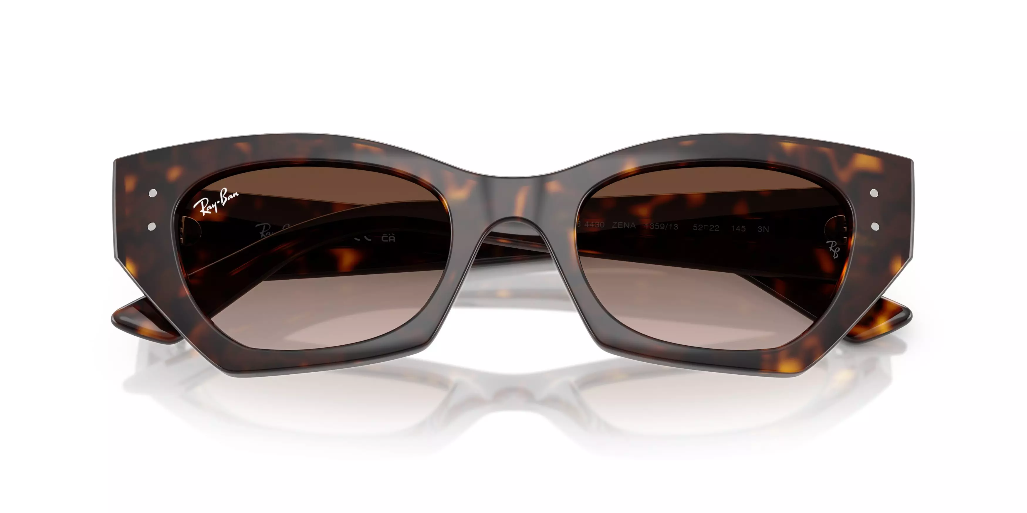 Ray-Ban Zena Brown Gradient Sunglasses - Havana - BROWN