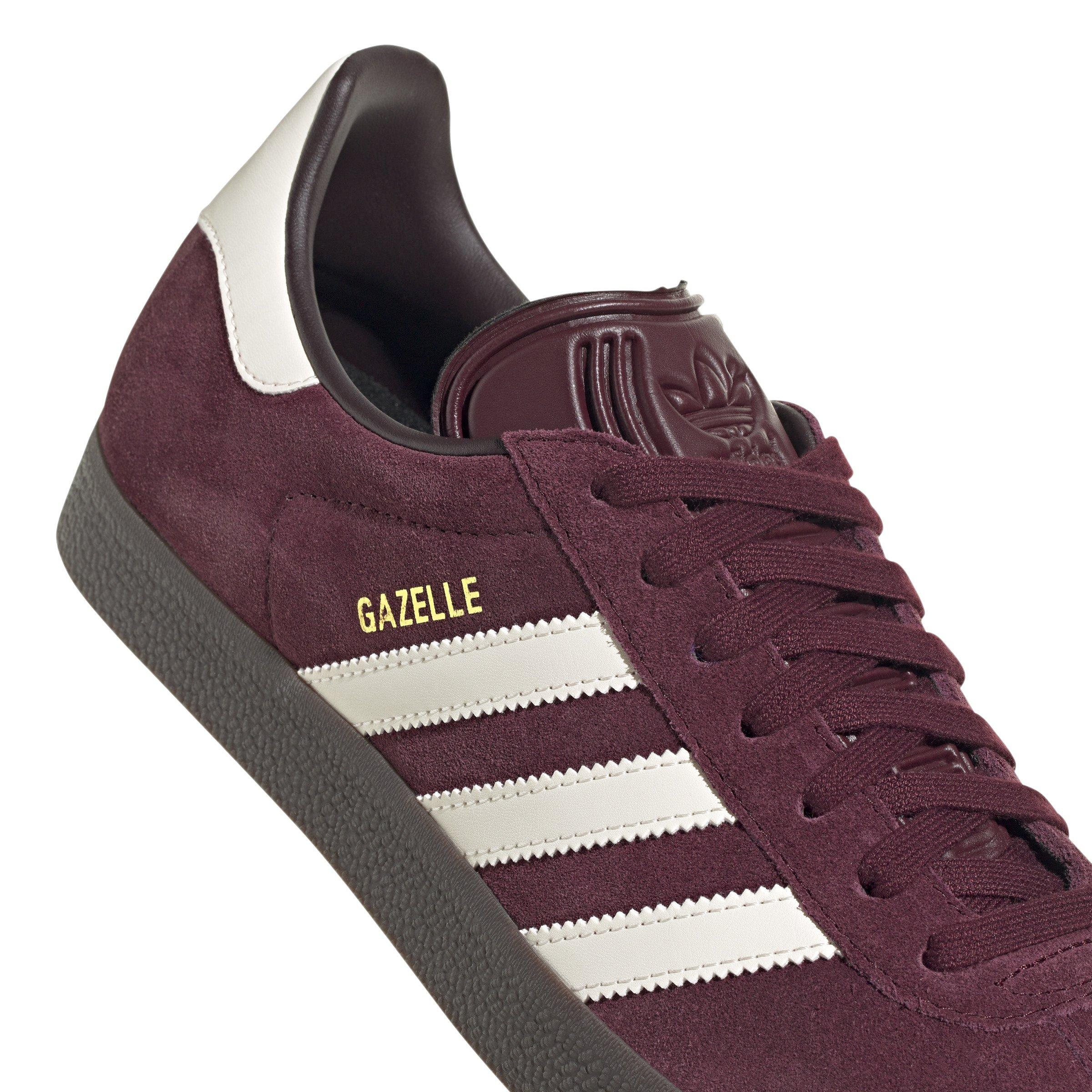 Adidas gazelle cheap maroon gum