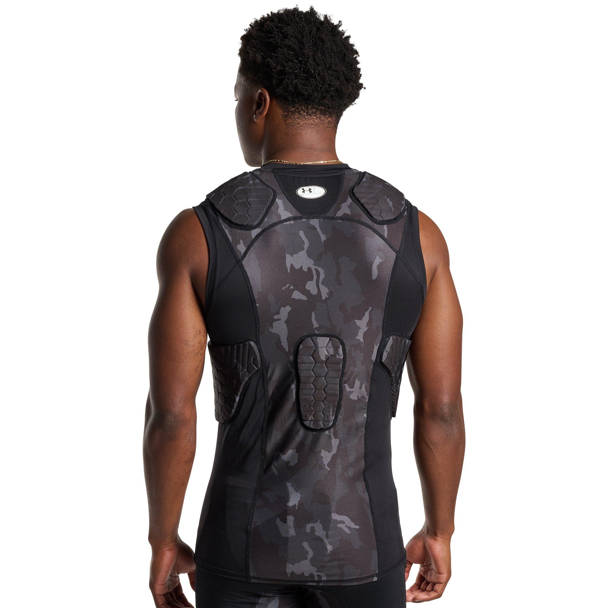 Under Armour Men's Gameday Pro 5-Pad Top - Camo Black/Grey - CAMO BLACK/GREY