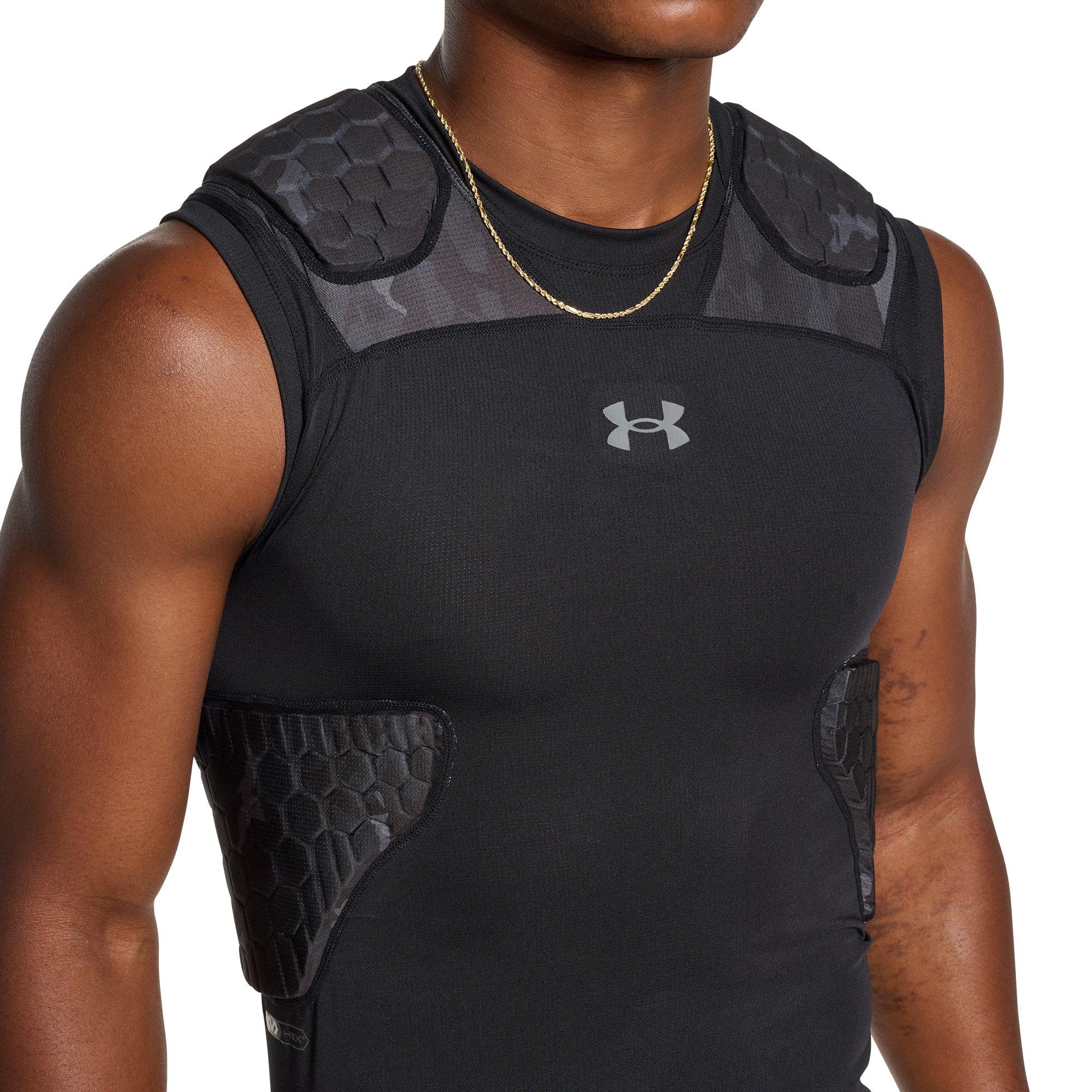 Under Armour Men's Gameday Pro 5-Pad Top - Camo Black/Grey - CAMO BLACK/GREY