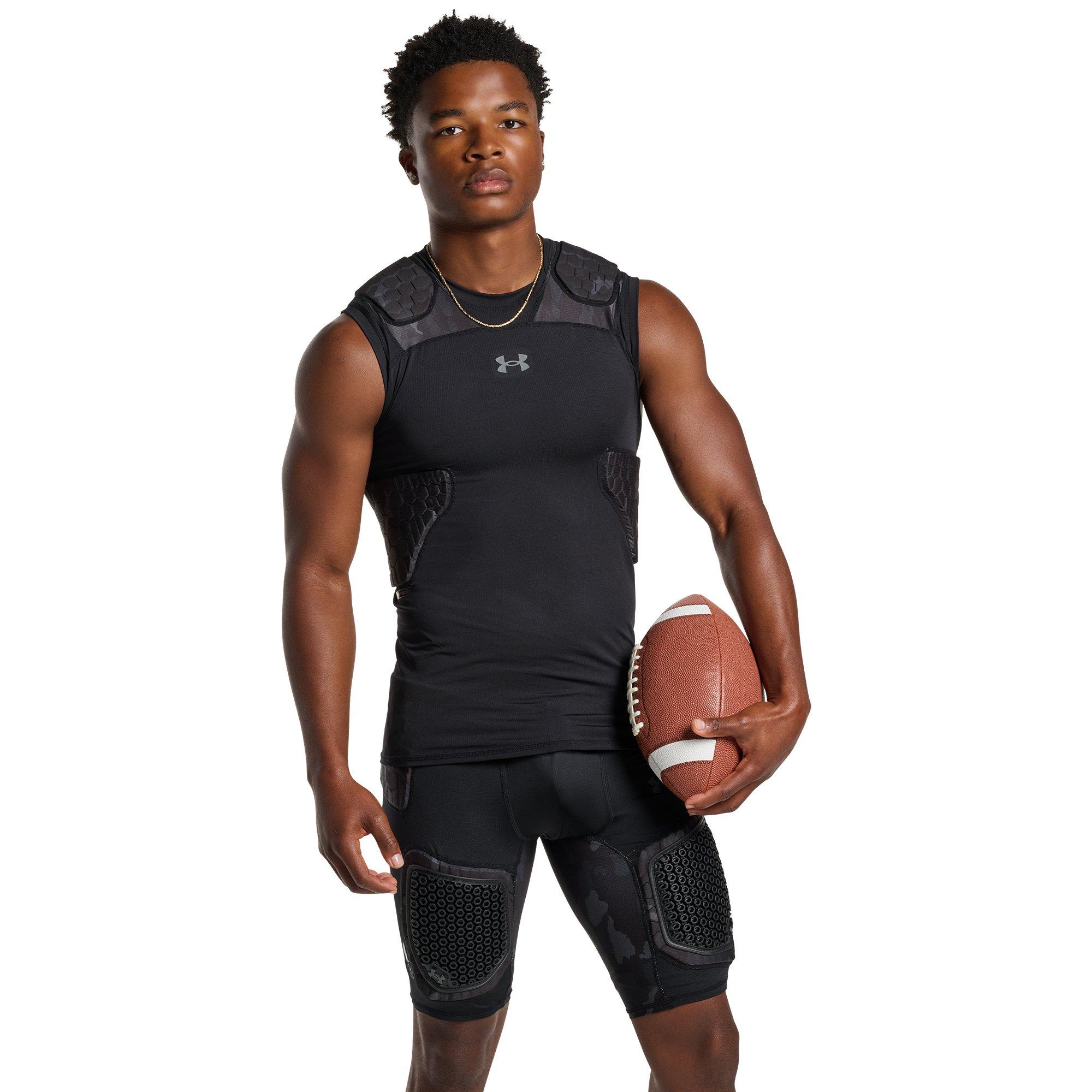 Under Armour Men's Gameday Pro 5-Pad Top - Camo Black/Grey - CAMO BLACK/GREY