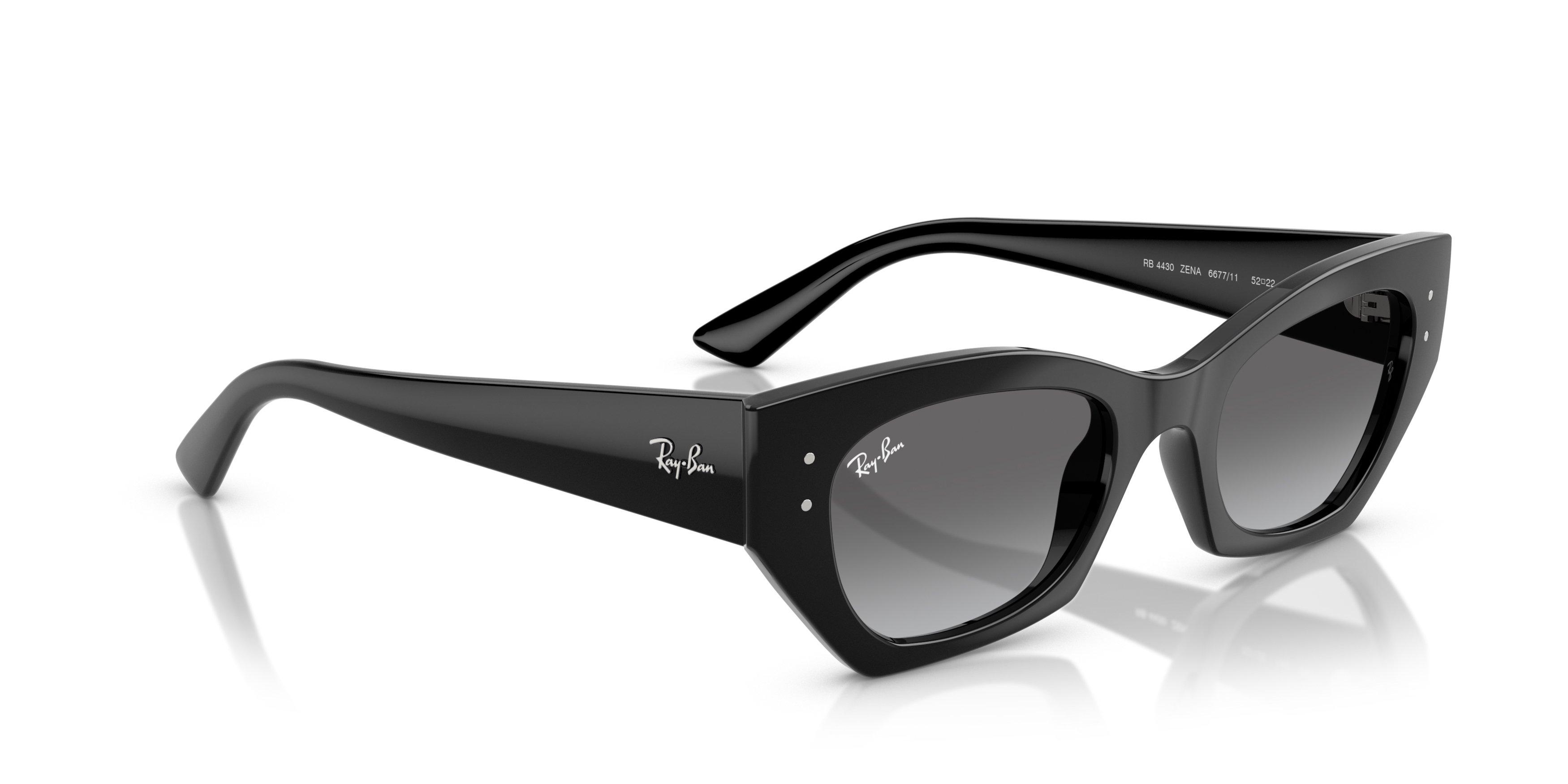 Ray-Ban Zena Grey Gradient Sunglasses - Black - BLACK/GREY Thumbnail View 4