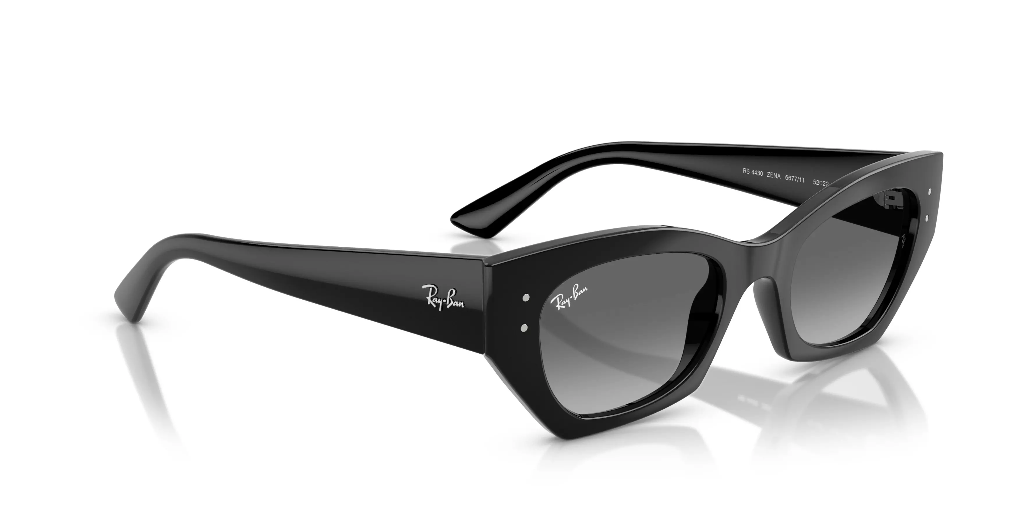 Ray-Ban Zena Grey Gradient Sunglasses - Black - BLACK/GREY