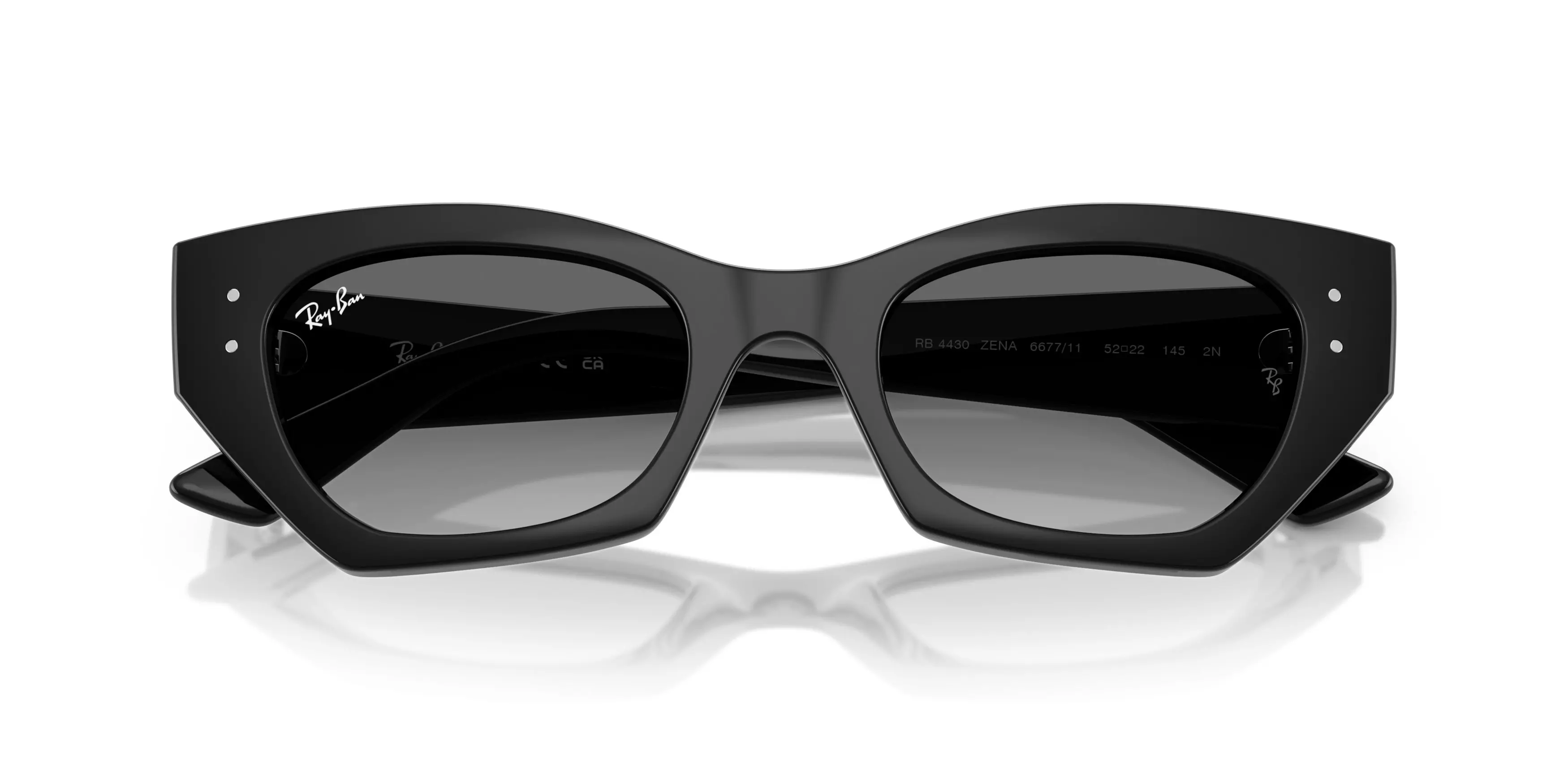 Ray-Ban Zena Grey Gradient Sunglasses - Black - BLACK/GREY