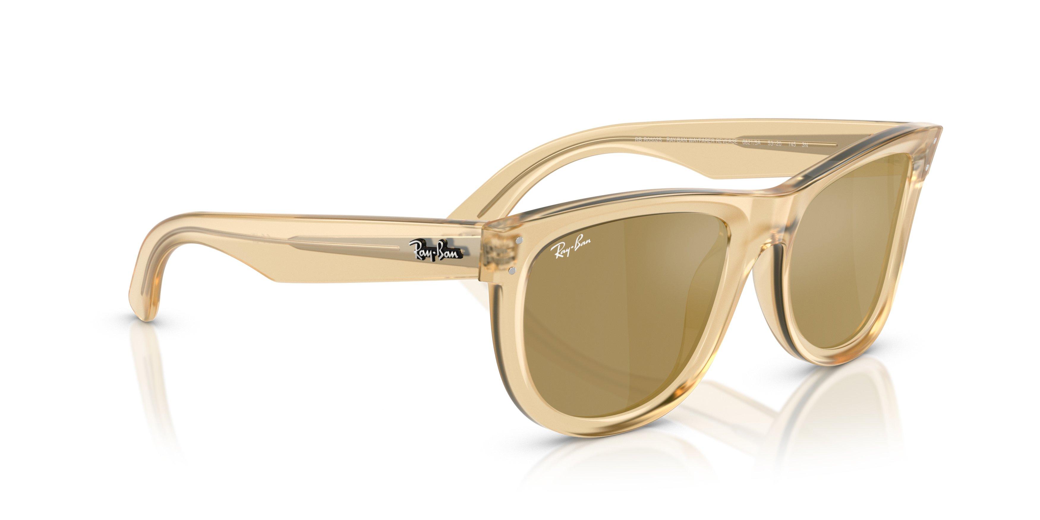 Ray-Ban Wayfarer Reverse Yellow Sunglasses - Opal - YELLOW Thumbnail View 4