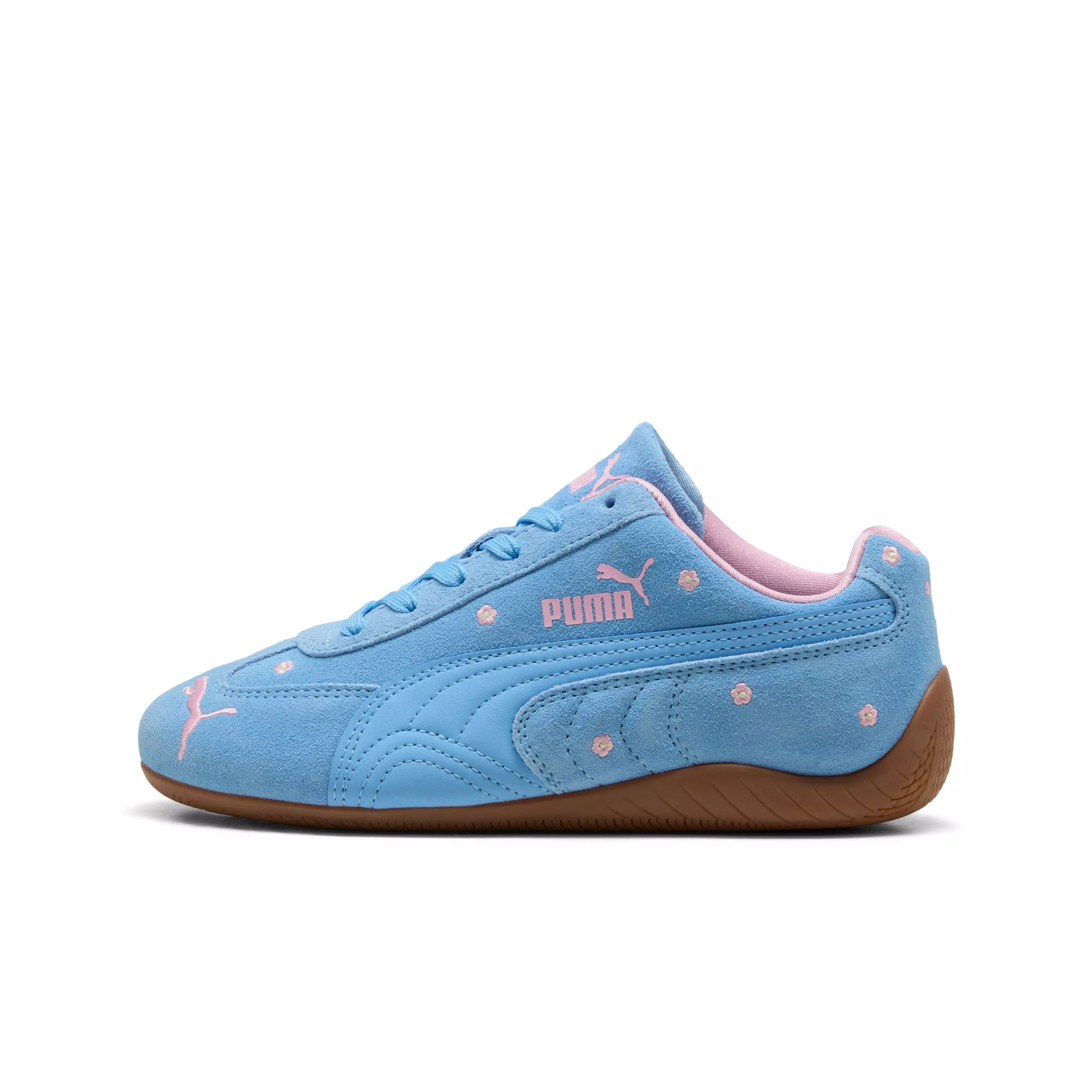 PUMA Speedcat Spring "Light Blue/Pink/Beige" Grade School Girls' Shoe - LT BLUE/PINK/BEIGE