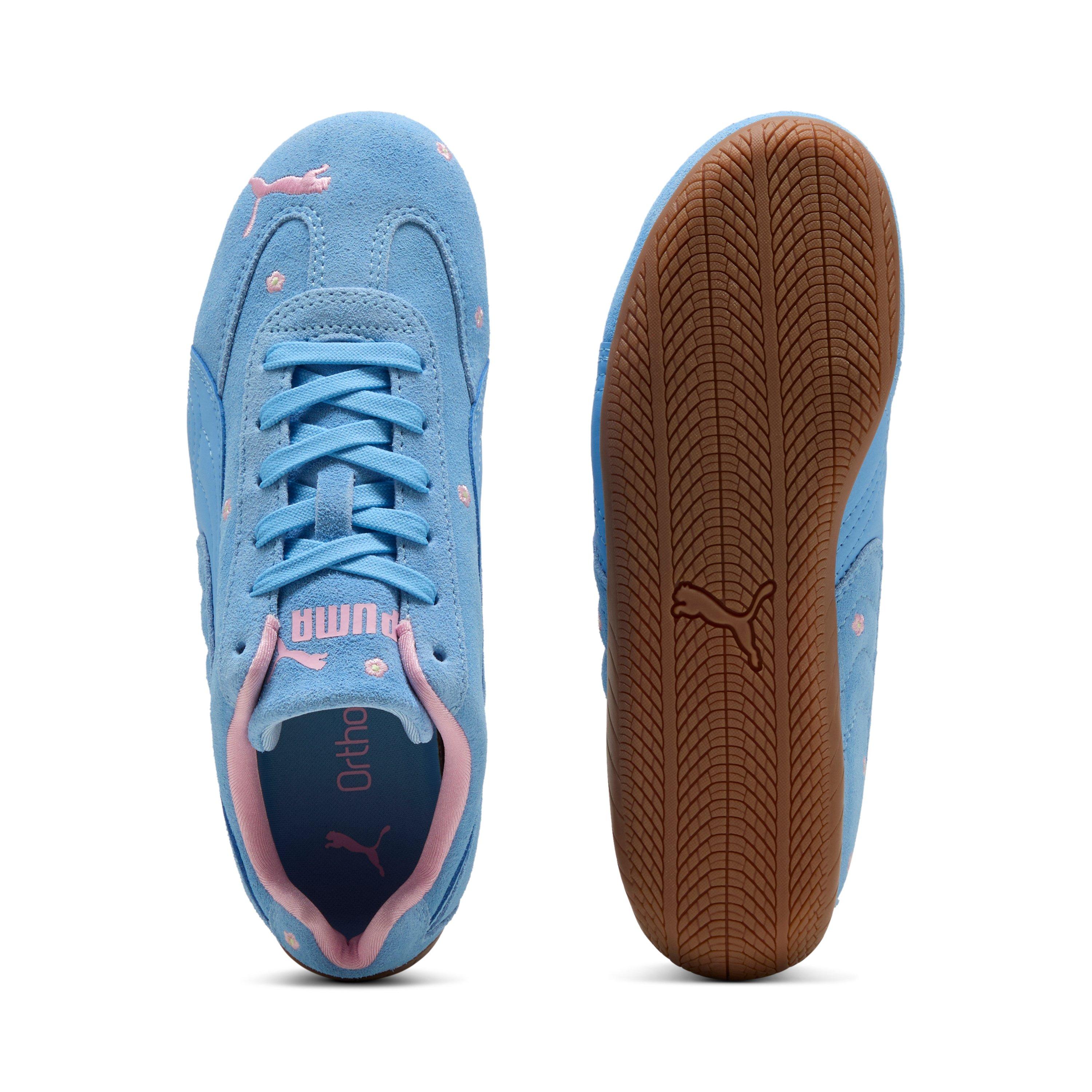PUMA Speedcat Spring "Light Blue/Pink/Beige" Grade School Girls' Shoe - LT BLUE/PINK/BEIGE Thumbnail View 4