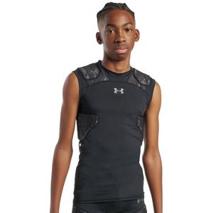 Under Armour Big Boys' Gameday Pro 5-Pad Top - Camo Black/Grey - CAMO BLACK/GREY