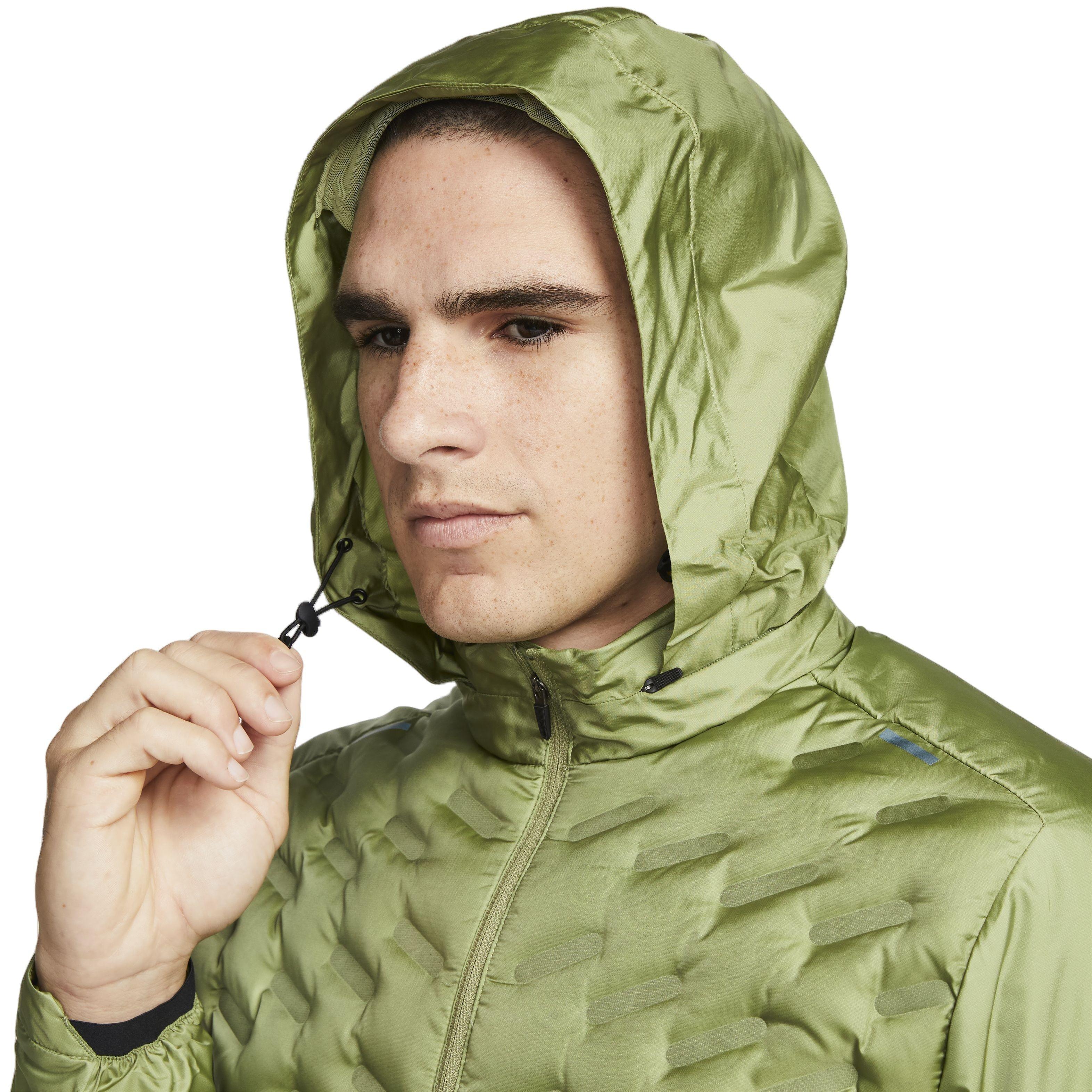 Nike Men's Therma-FIT ADV Repel Down-Fill Running Jacket-Green - GREEN Thumbnail View 4