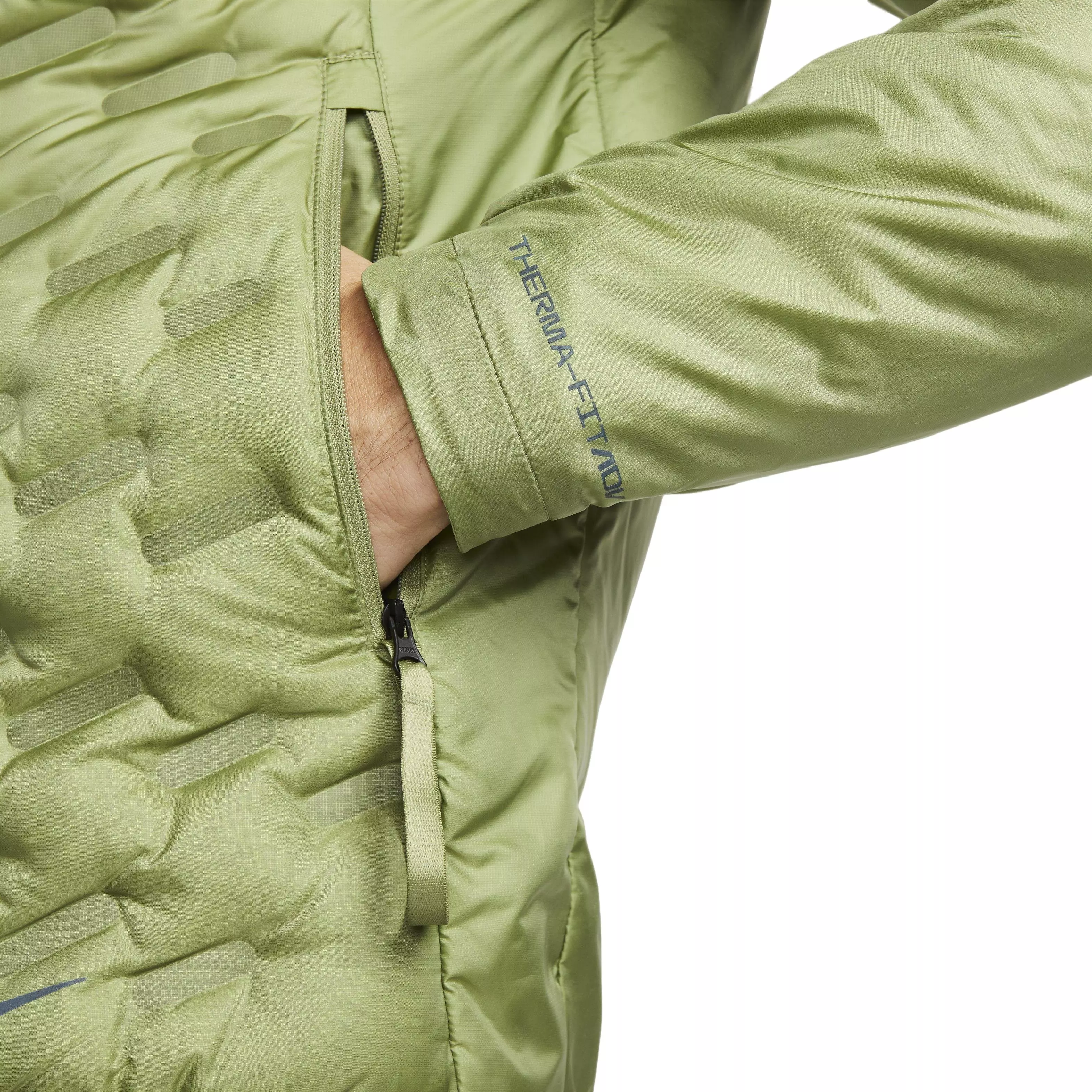 Nike Men's Therma-FIT ADV Repel Down-Fill Running Jacket-Green - GREEN