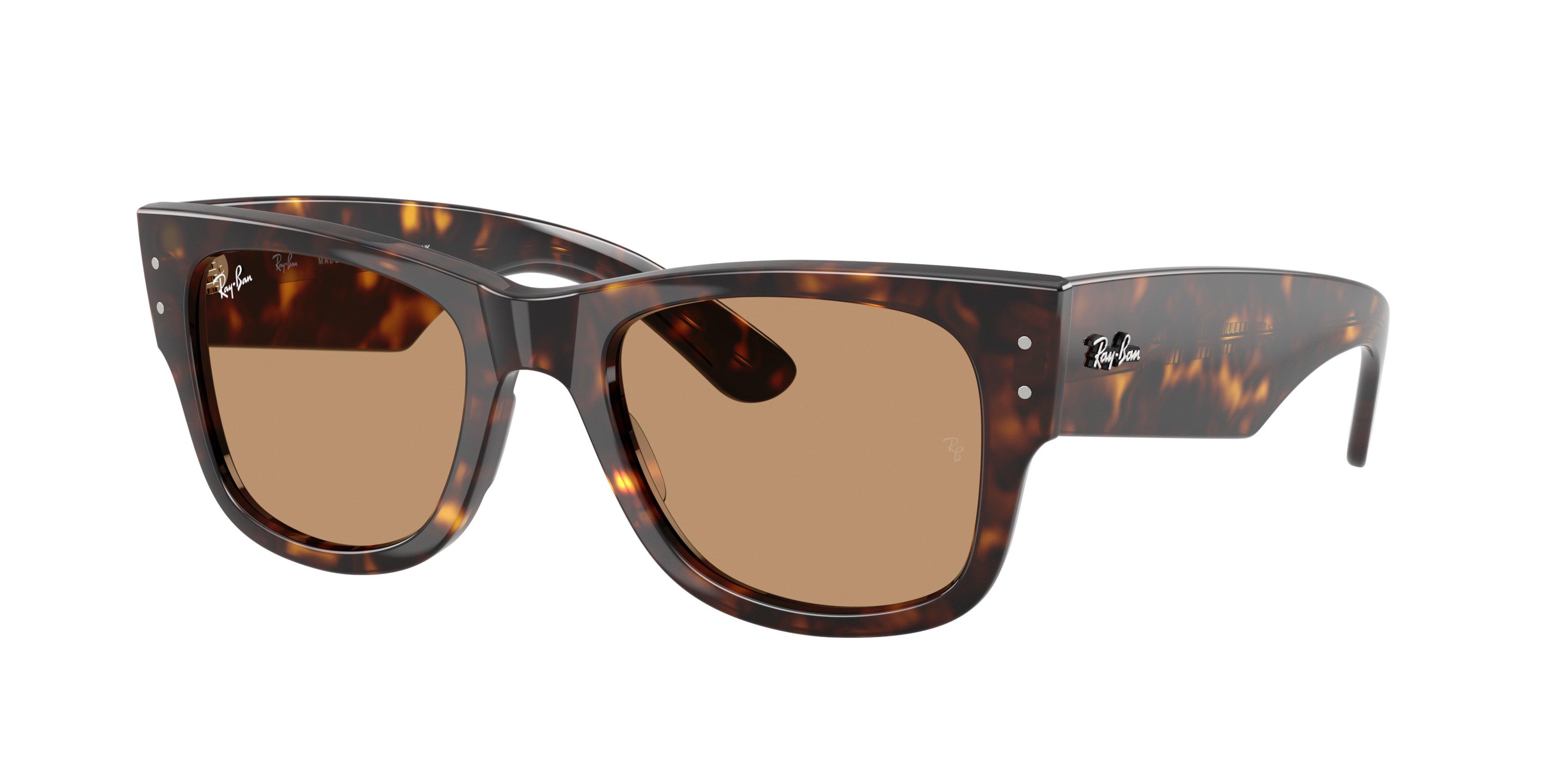Ray-Ban Mega Wayfarer Brown Sunglasses - Havana - BROWN Thumbnail View 1