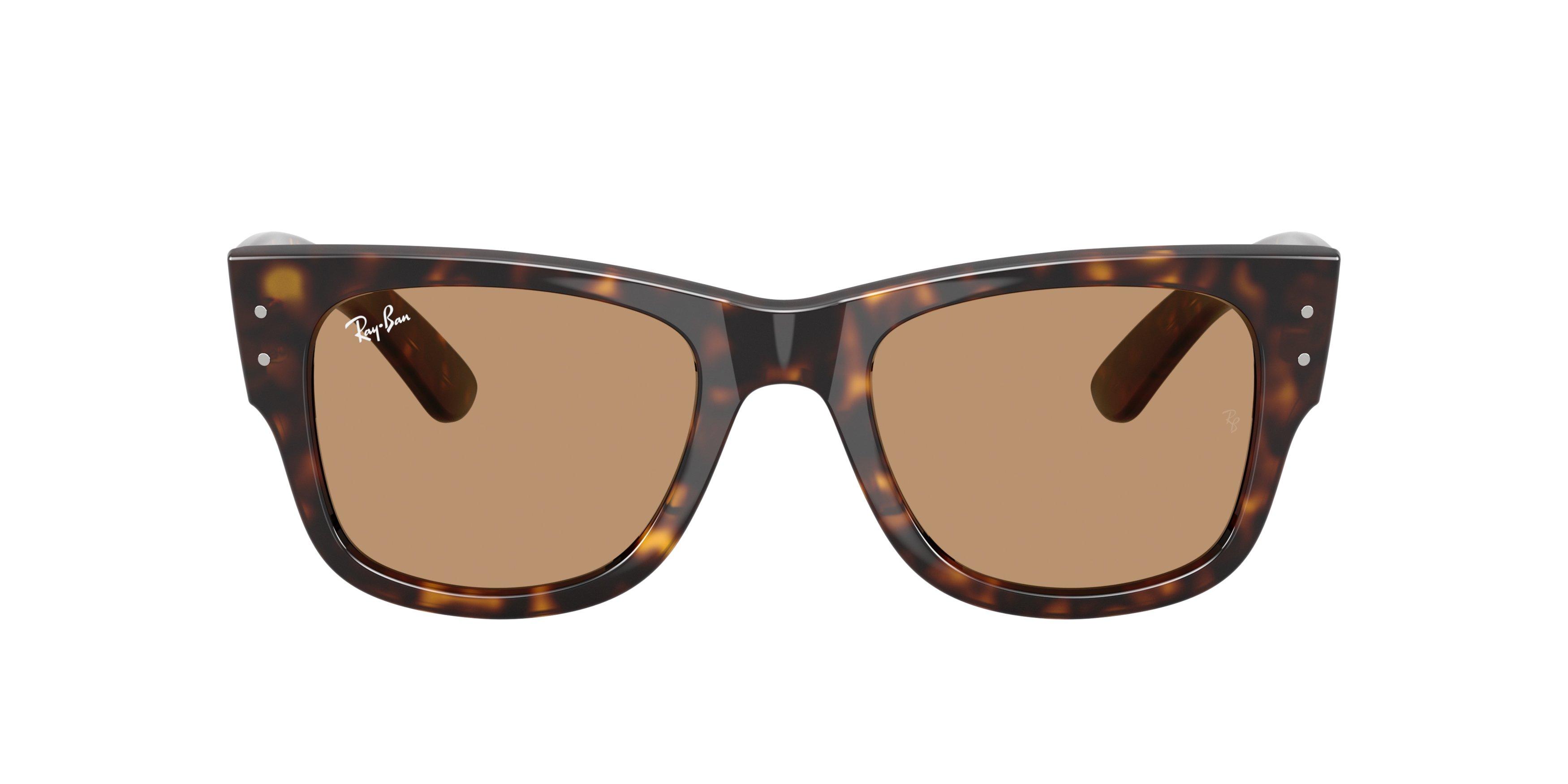 Ray-Ban Mega Wayfarer Brown Sunglasses - Havana - BROWN Thumbnail View 3