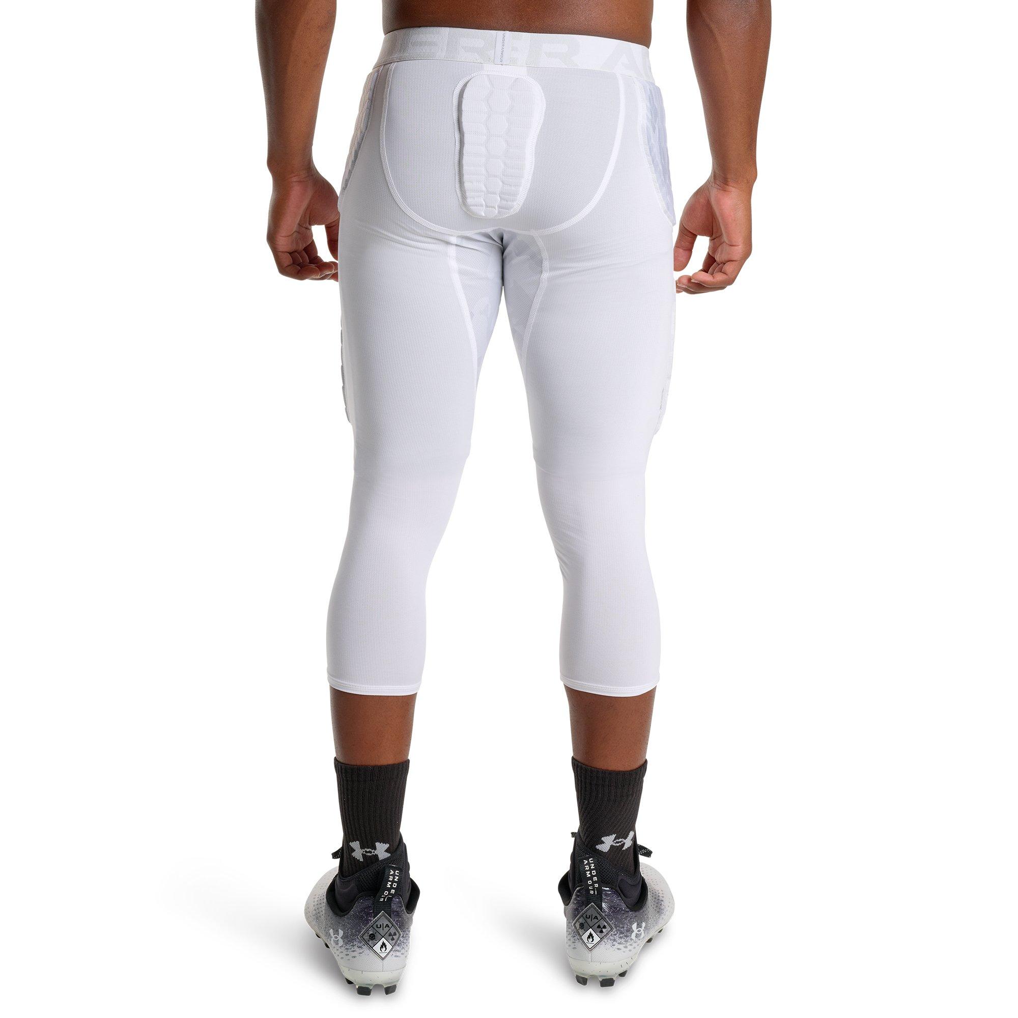 Under Armour Men's Gameday Pro 7-Pad 3/4" Tights - Camo White/Grey - CAMO WHITE/GREY