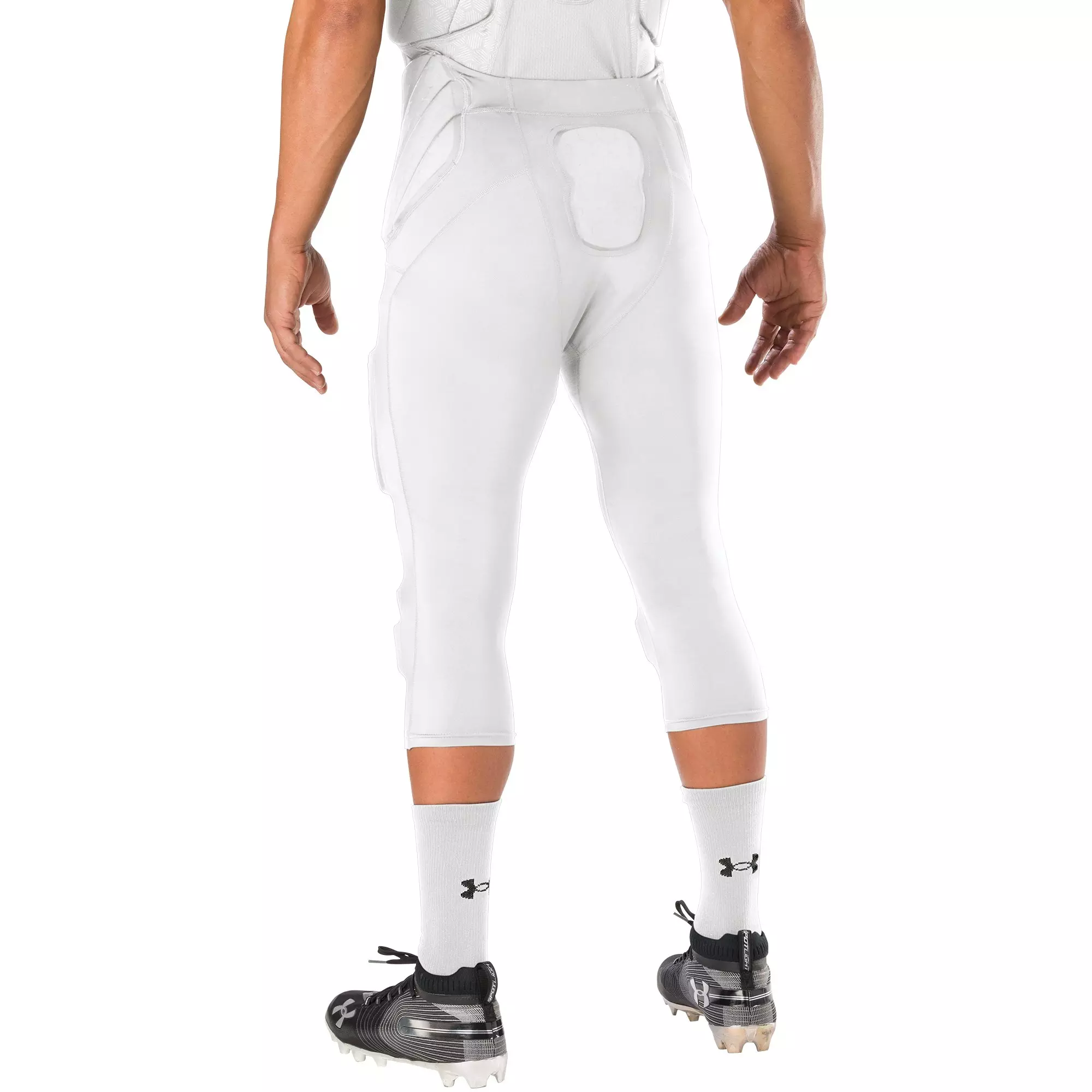 Under Armour Men's Gameday Integrated Football Pants - White - WHITE
