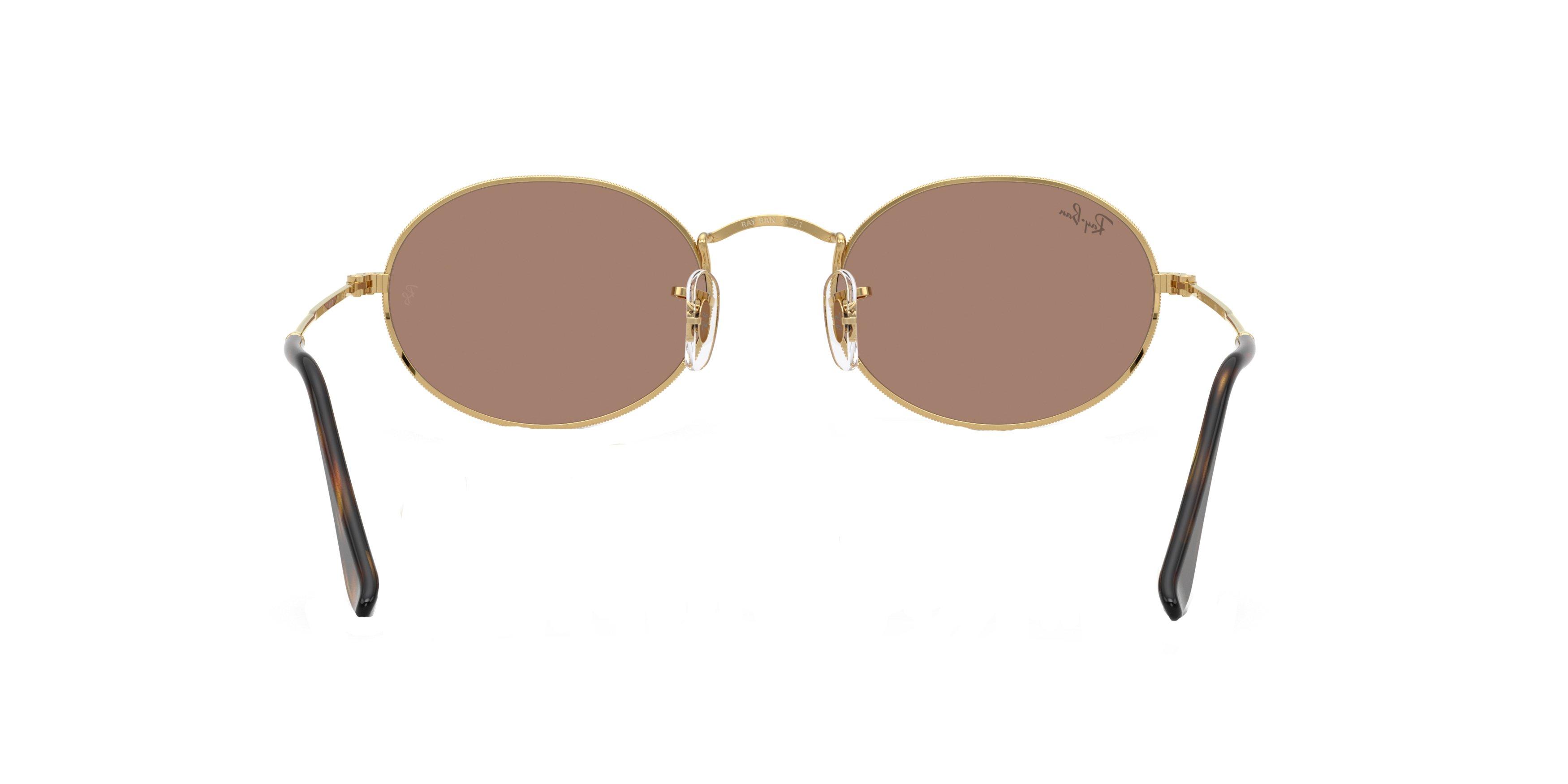 Ray-Ban Oval Flat Lenses Purple Sunglasses - Arista - GOLD/PURPLE Thumbnail View 2