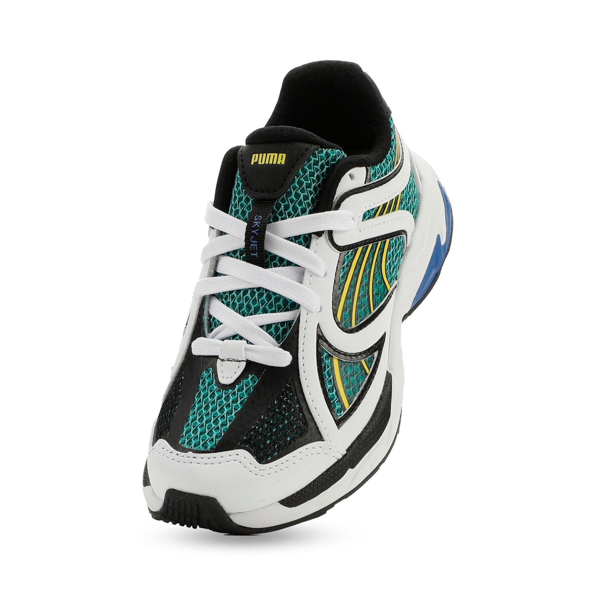 PUMA Skyjet Preschool Boys' "White/Green/Black" Shoe