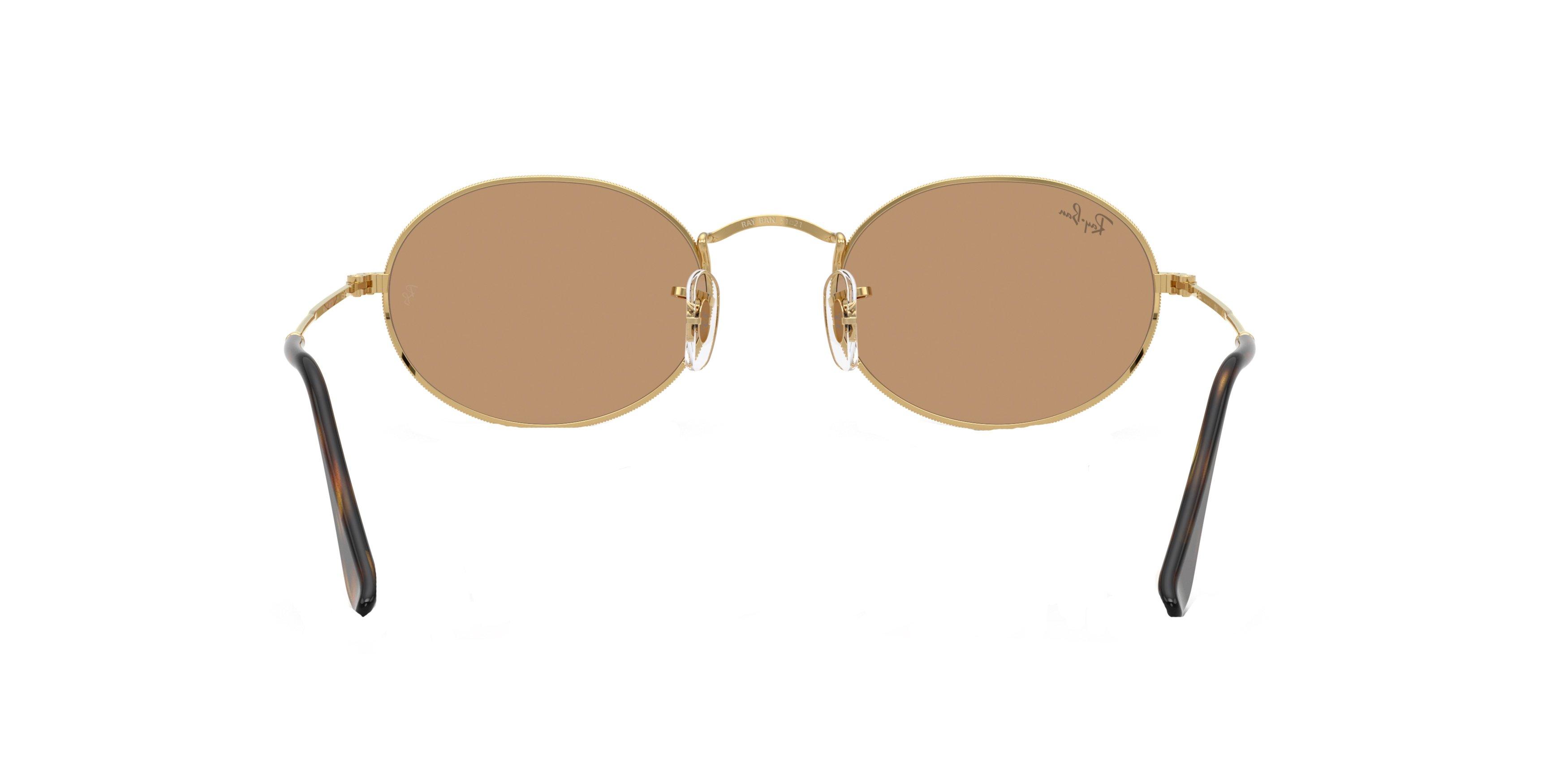 Ray-Ban Oval Flat Lenses Brown Sunglasses - Arista - GOLD/BROWN Thumbnail View 2