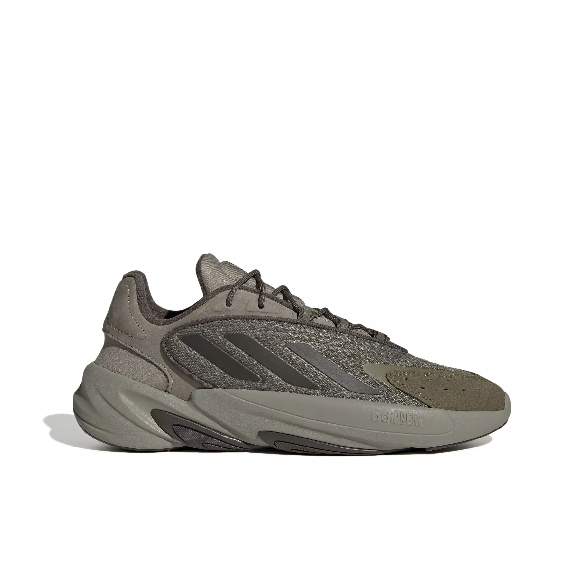 adidas Originals OZELIA "Silver Pebble/Shadow Olive/Focus Olive" Men's Shoe - SILVER/OLIVE/OLIVE