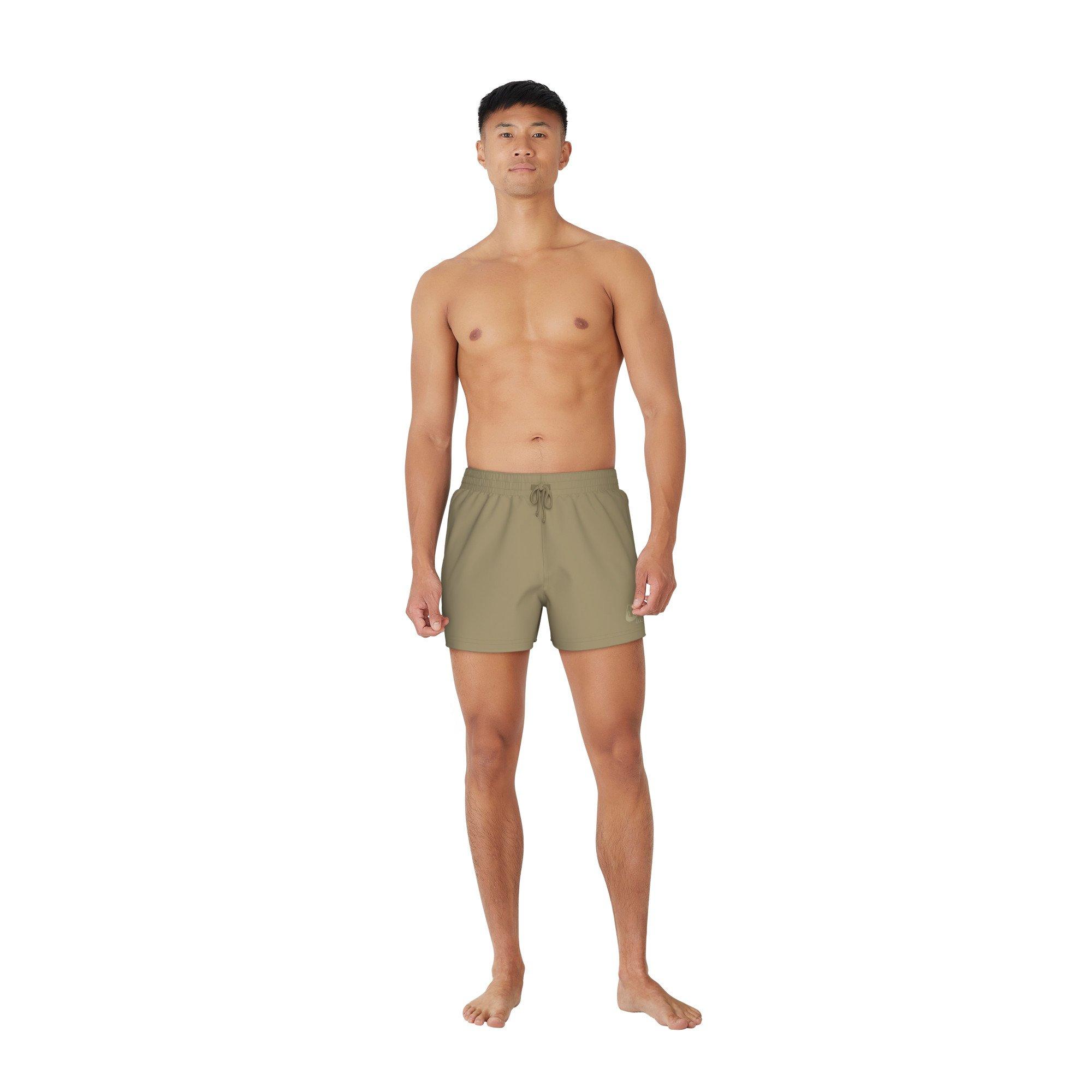 Nike Swim Men's Essential Lap 3" Volley Shorts - BEIGE Thumbnail View 4