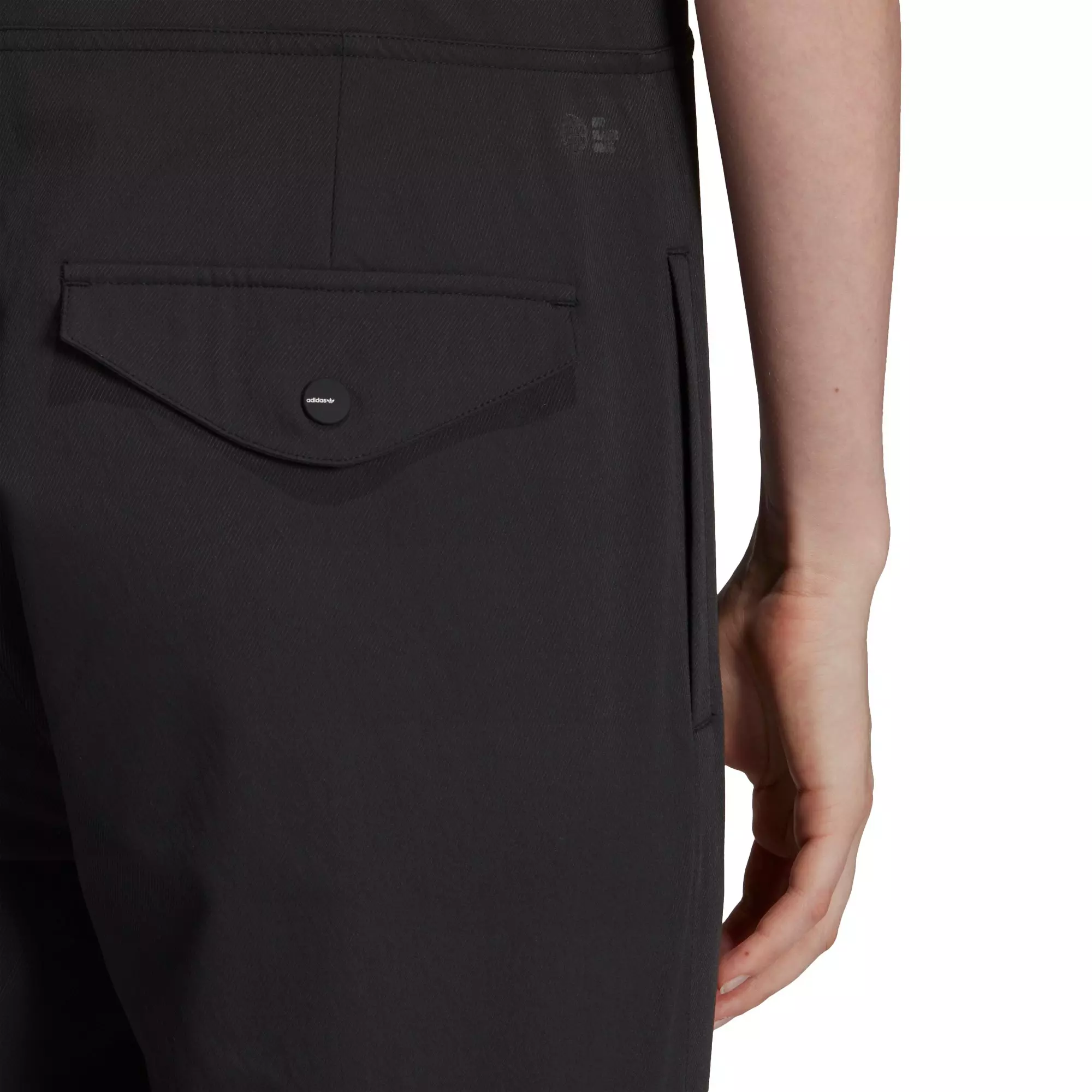 adidas Originals Women's Adicolor Classics Loose Jumpsuit-Black - BLACK