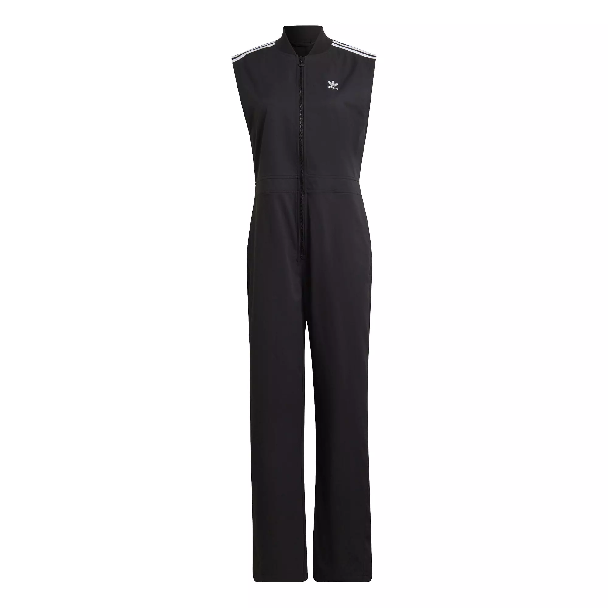 adidas Originals Women's Adicolor Classics Loose Jumpsuit-Black - BLACK