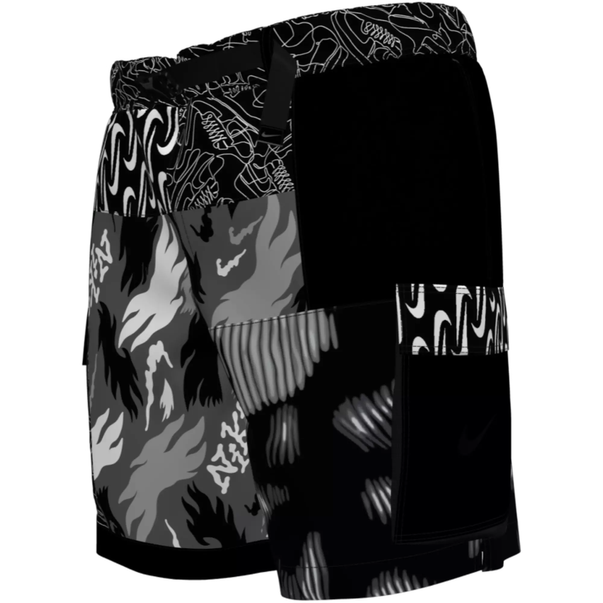 Nike Men's Swim What The 7" Volley Shorts - BLACK
