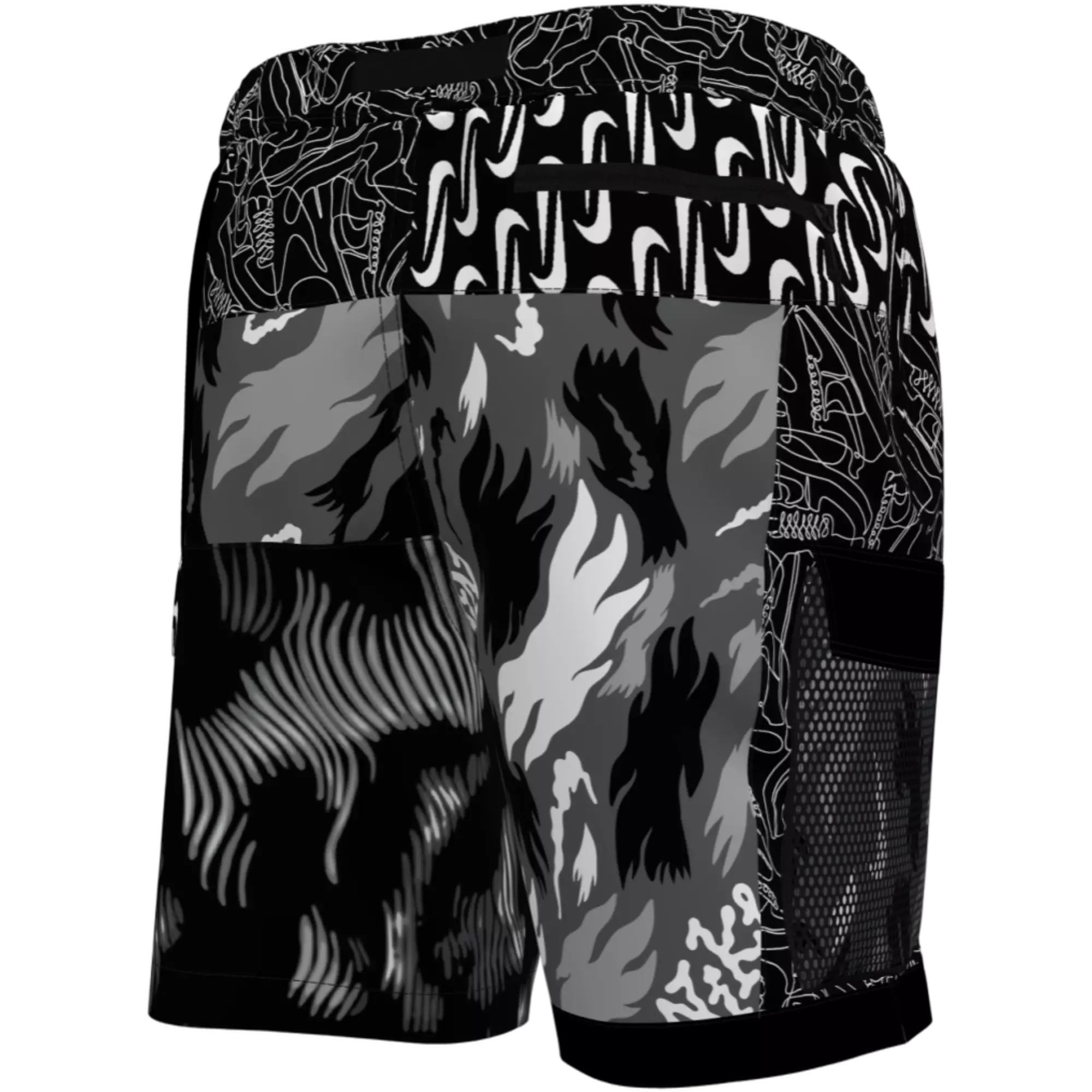 Nike Men's Swim What The 7" Volley Shorts - BLACK