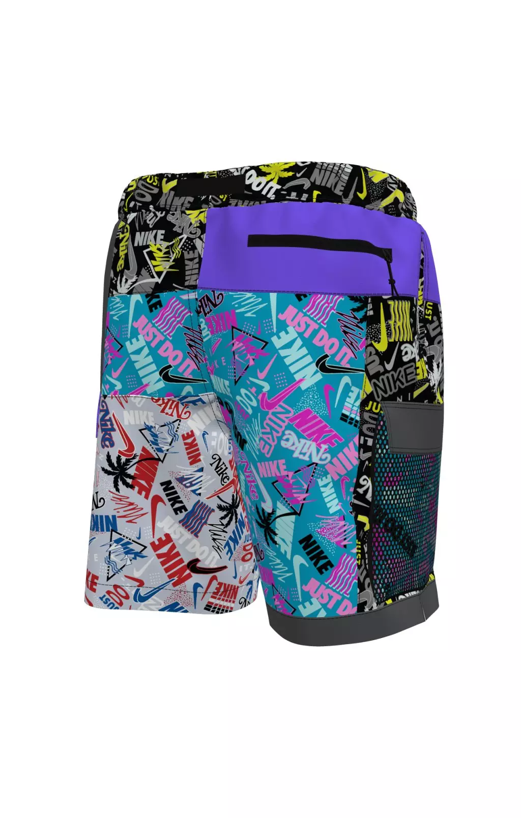 Nike Swim Men's What The 7" Volley Shorts - BLACK/TEAL