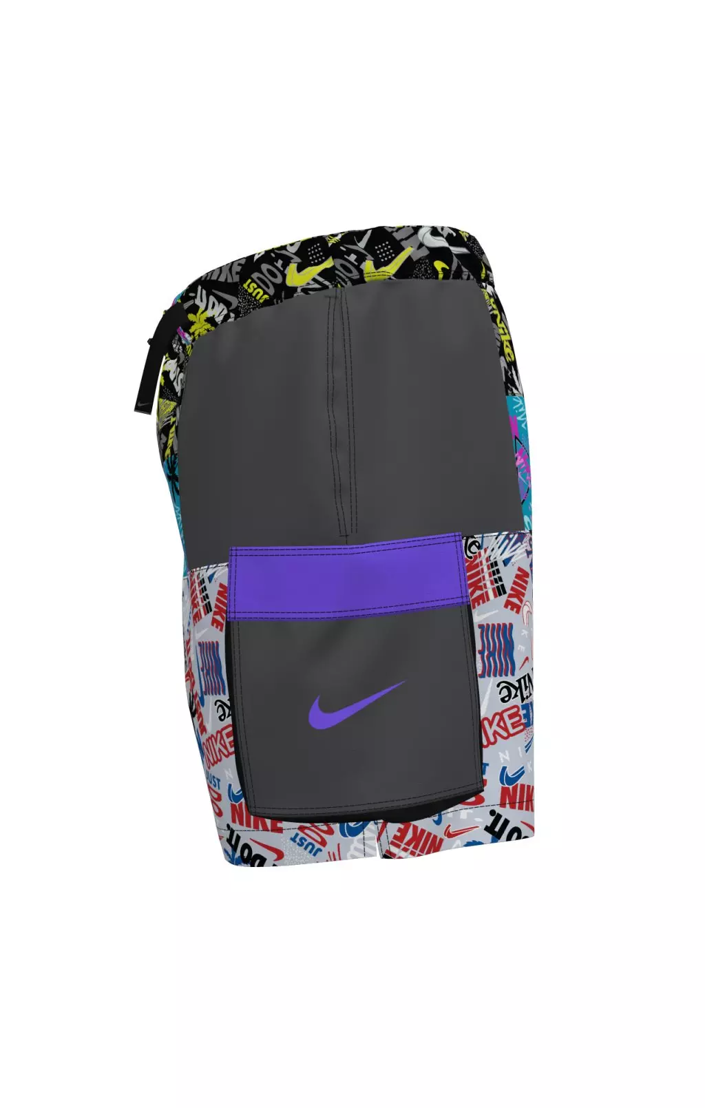 Nike Swim Men's What The 7" Volley Shorts - BLACK/TEAL