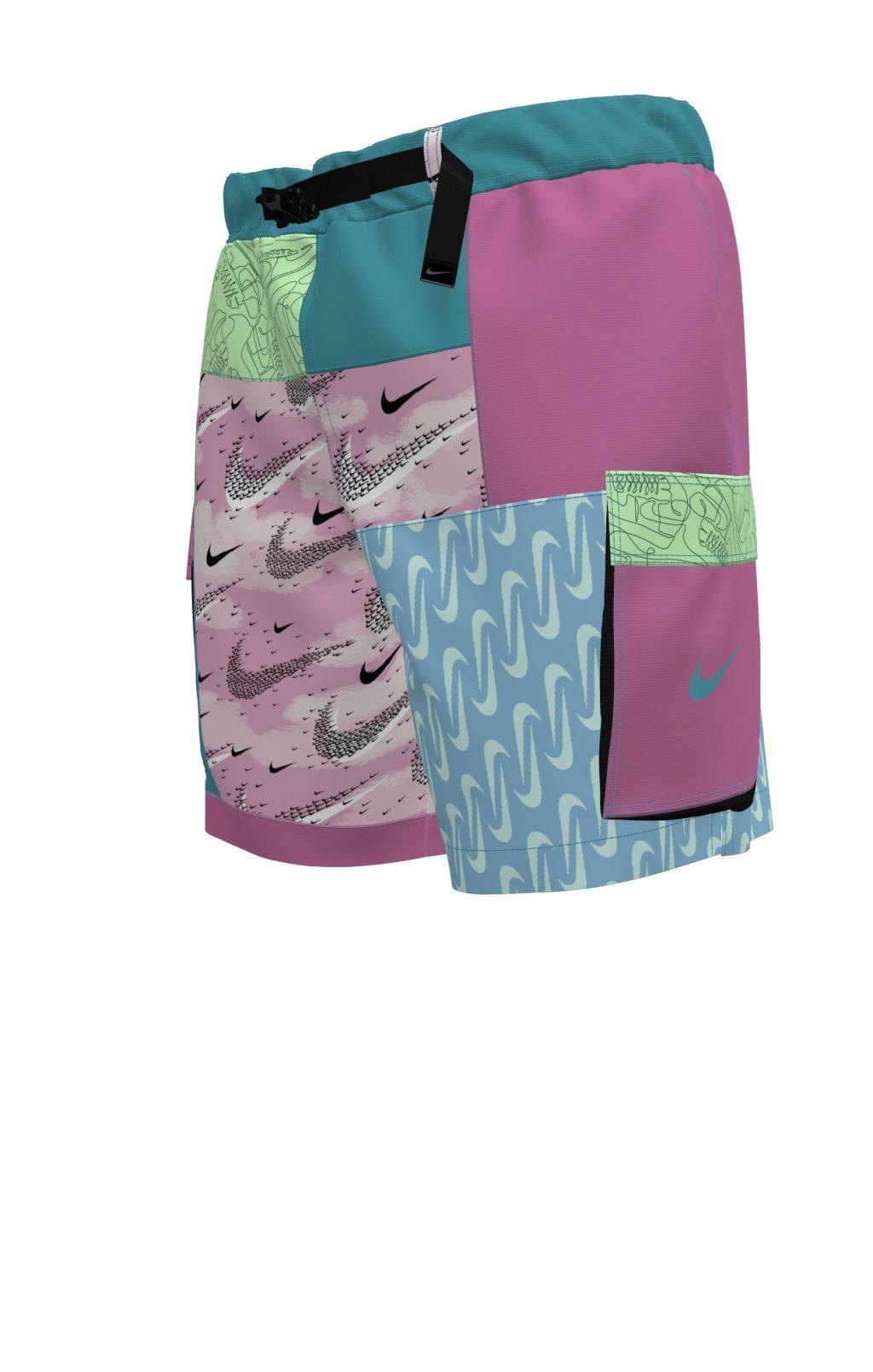 Nike Swim Men's What The 7" Volley Shorts - TURQUOISE Thumbnail View 1