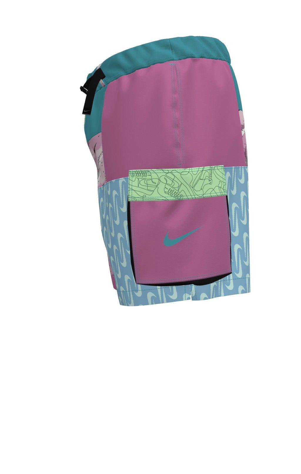 Nike Swim Men's What The 7" Volley Shorts - TURQUOISE Thumbnail View 3