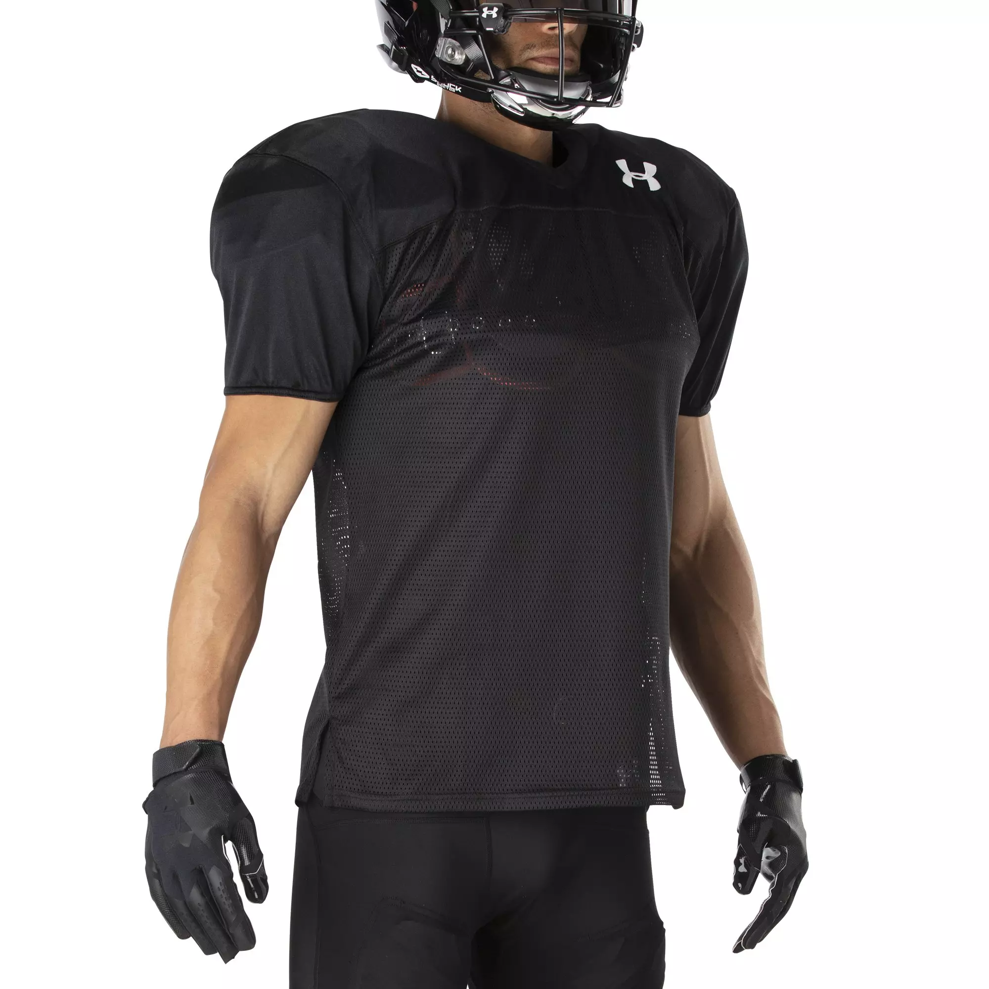 Under Armour Big Boys' Practice Jersey - Black - BLACK