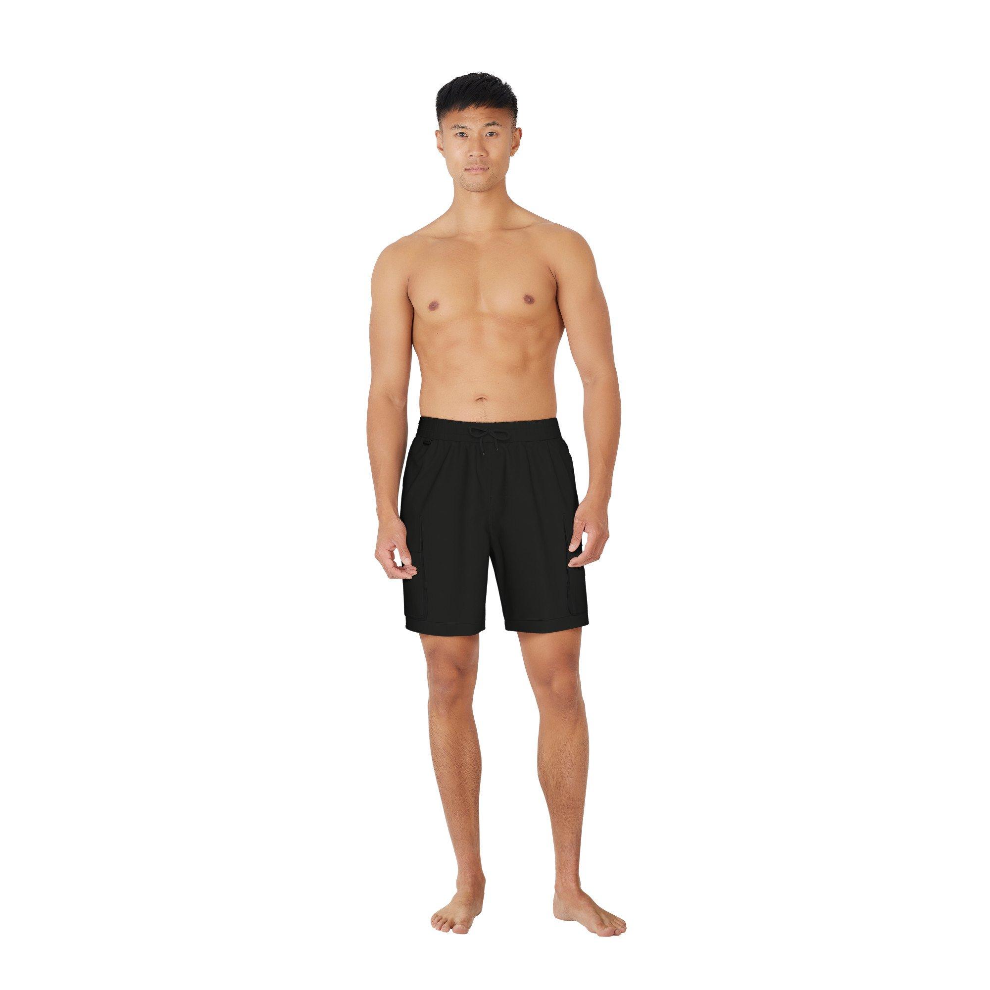 Nike Swim Men's Multi Pocket 7" Volley Shorts - BLACK Thumbnail View 4
