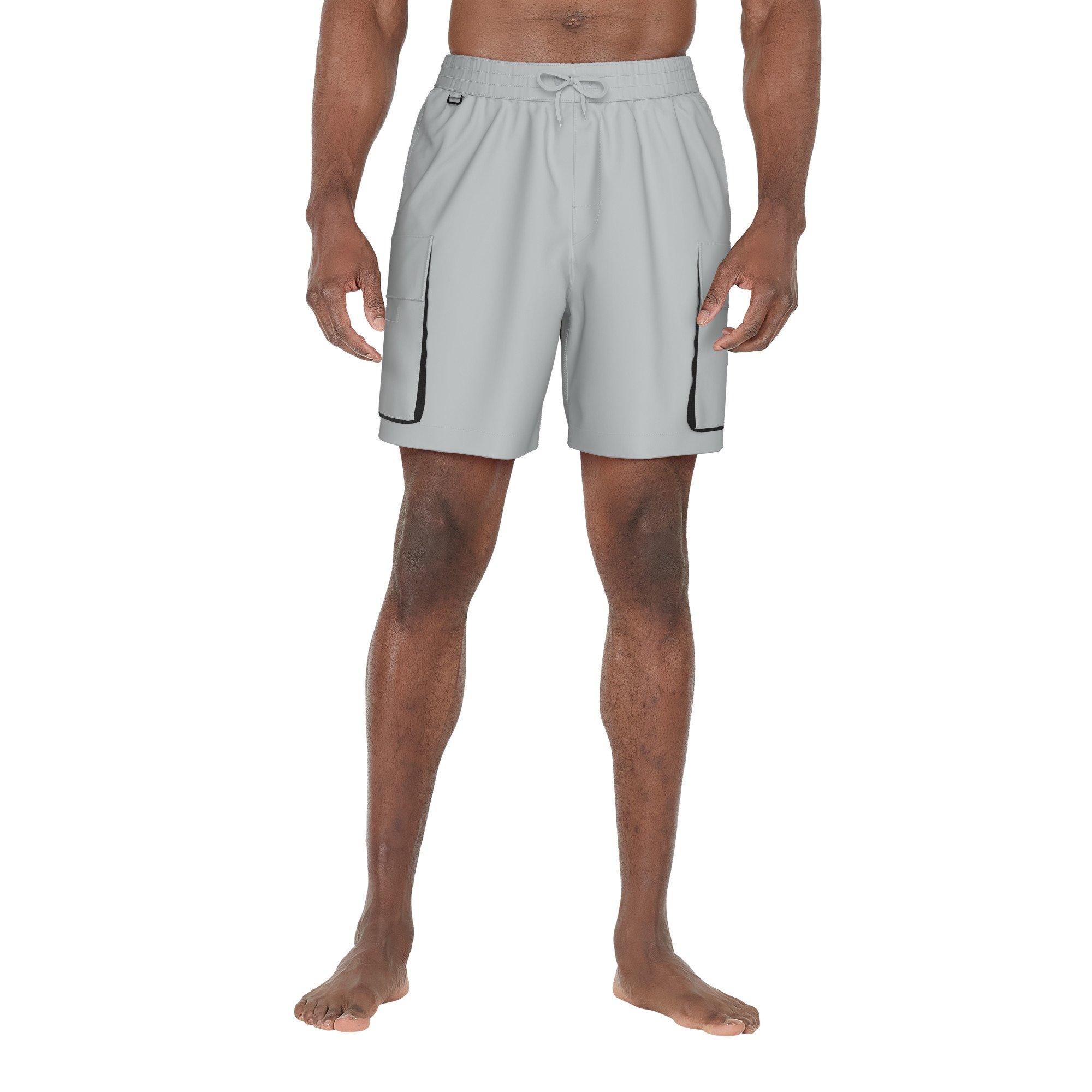 Nike Swim Men's Multi Pocket 7" Volley Shorts - GREY Thumbnail View 1
