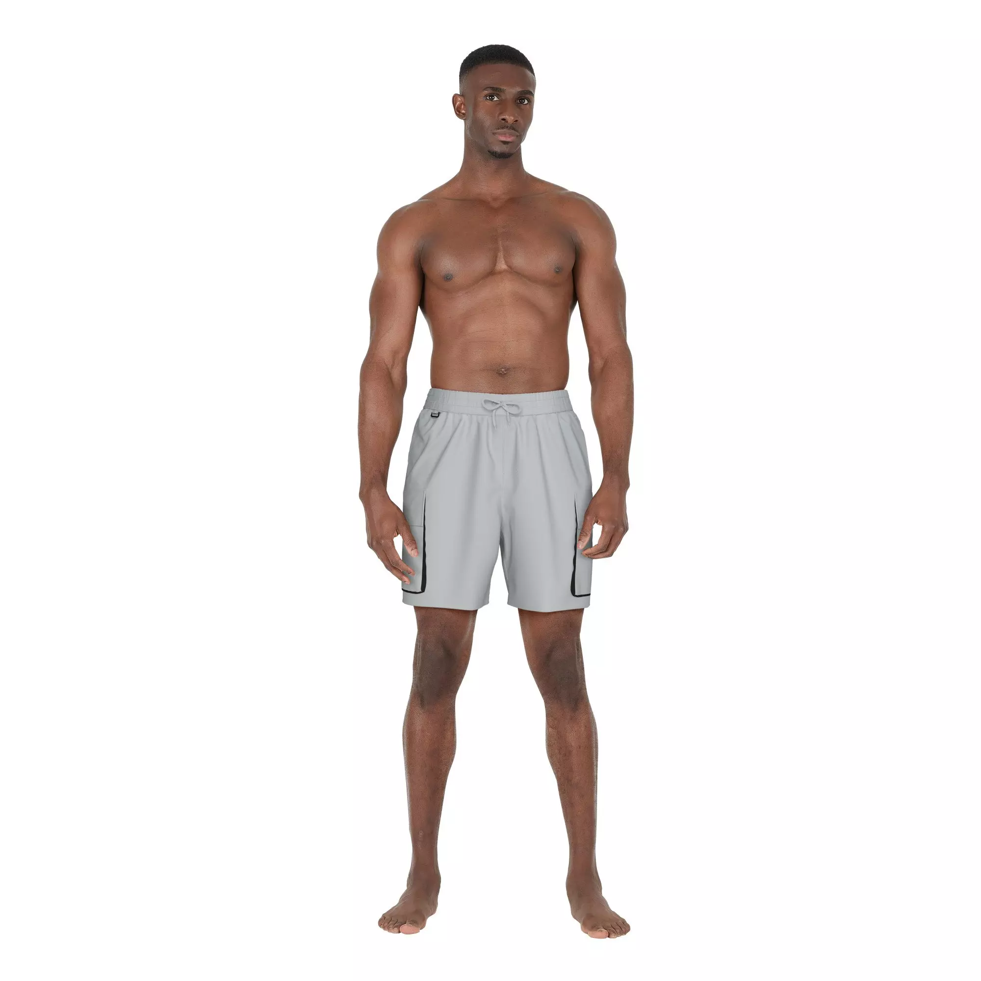 Nike Swim Men's Multi Pocket 7" Volley Shorts - GREY